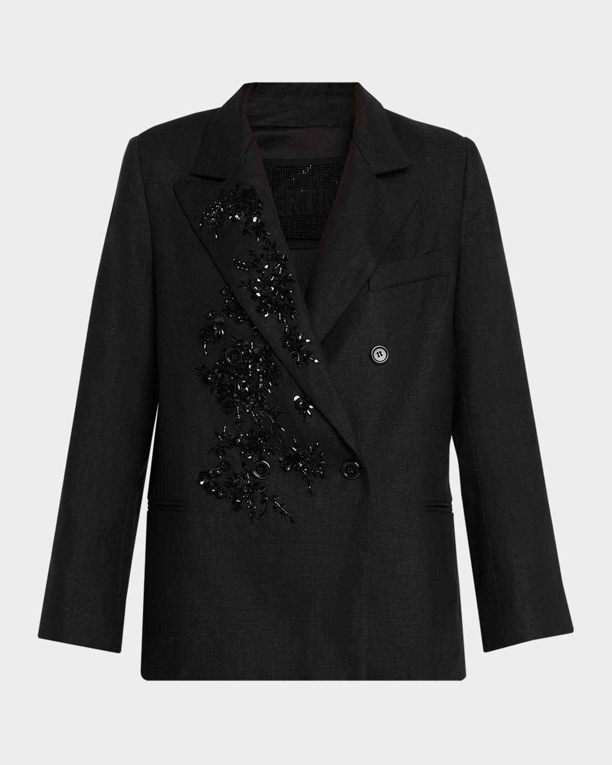 Libertine Antibes Night Embellished Double-Breasted Jacket