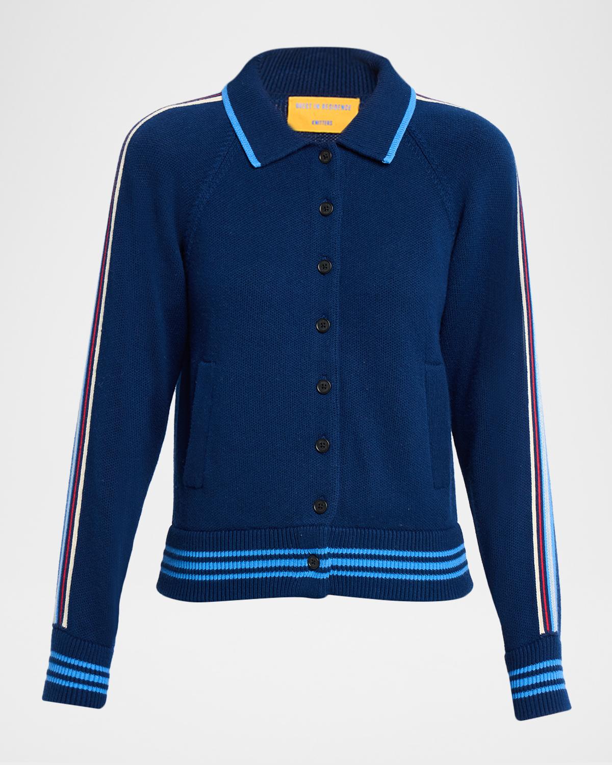 Guest in Residence Varsity Cashmere-Cotton Jacket