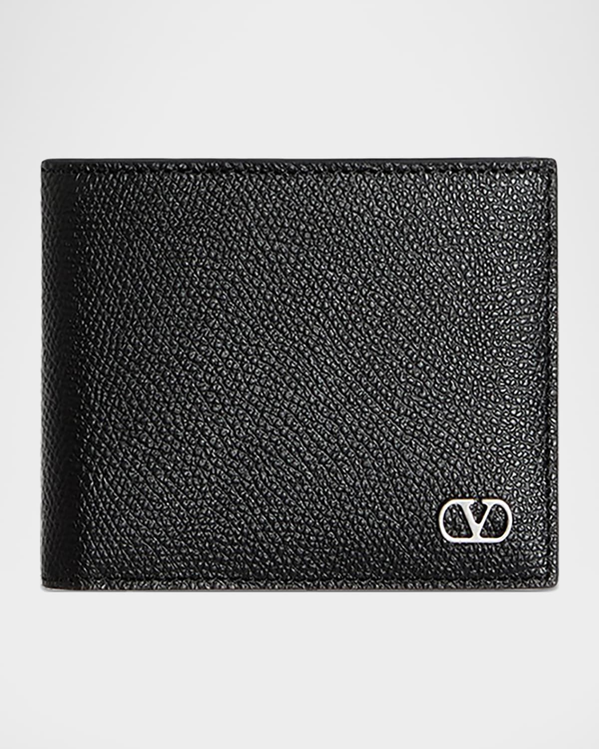 Valentino Garavani Men 's VLogo Signature Grainy Calfskin Billfold Wallet | Thumbnail 4 Valentino Garavani Men 's VLogo Signature Grainy Calfskin Billfold Wallet | Thumbnail 4