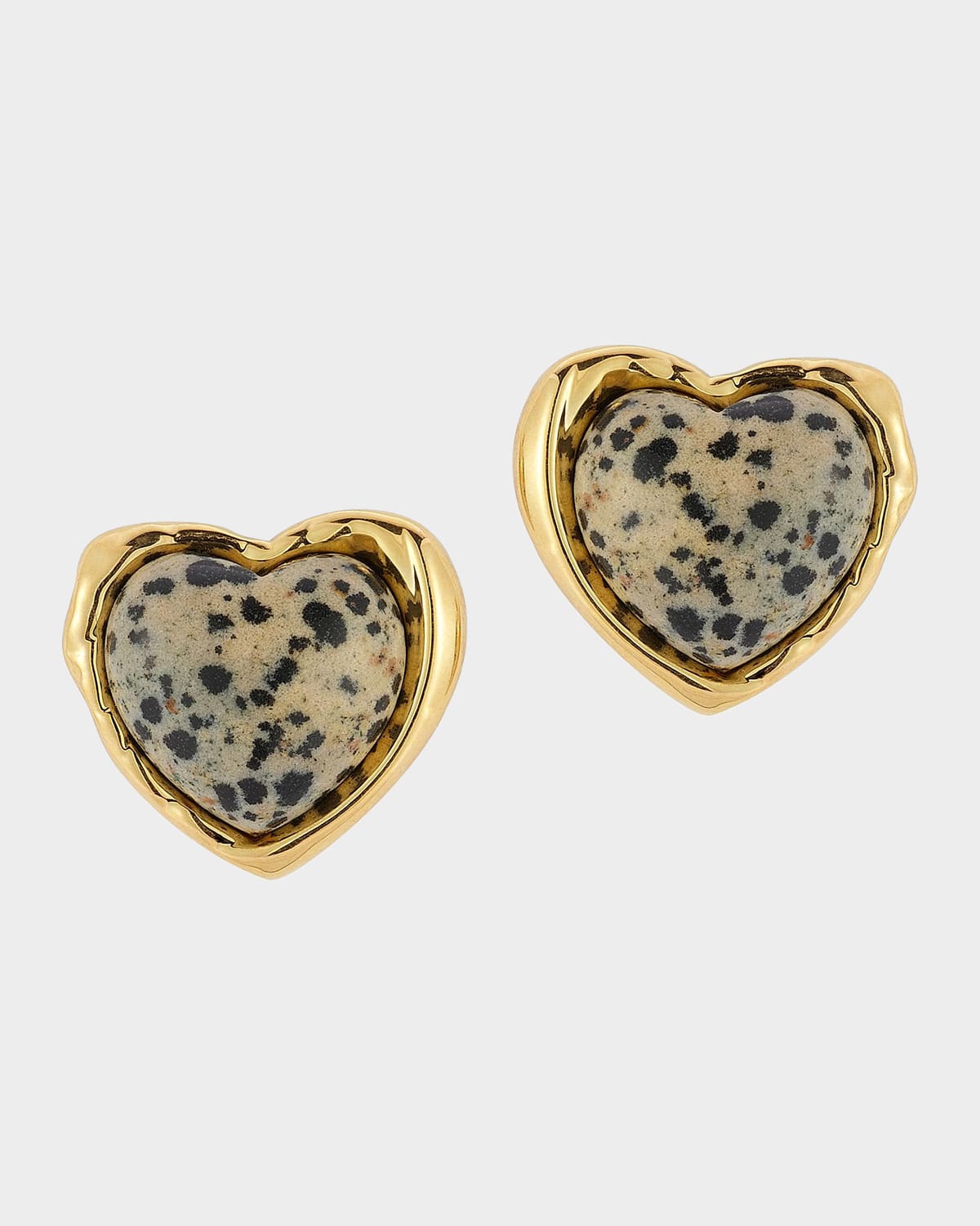 Mignonne Gavigan Gabriela 14K-Gold-Plated & Dalmatian Jasper Stud Earrings