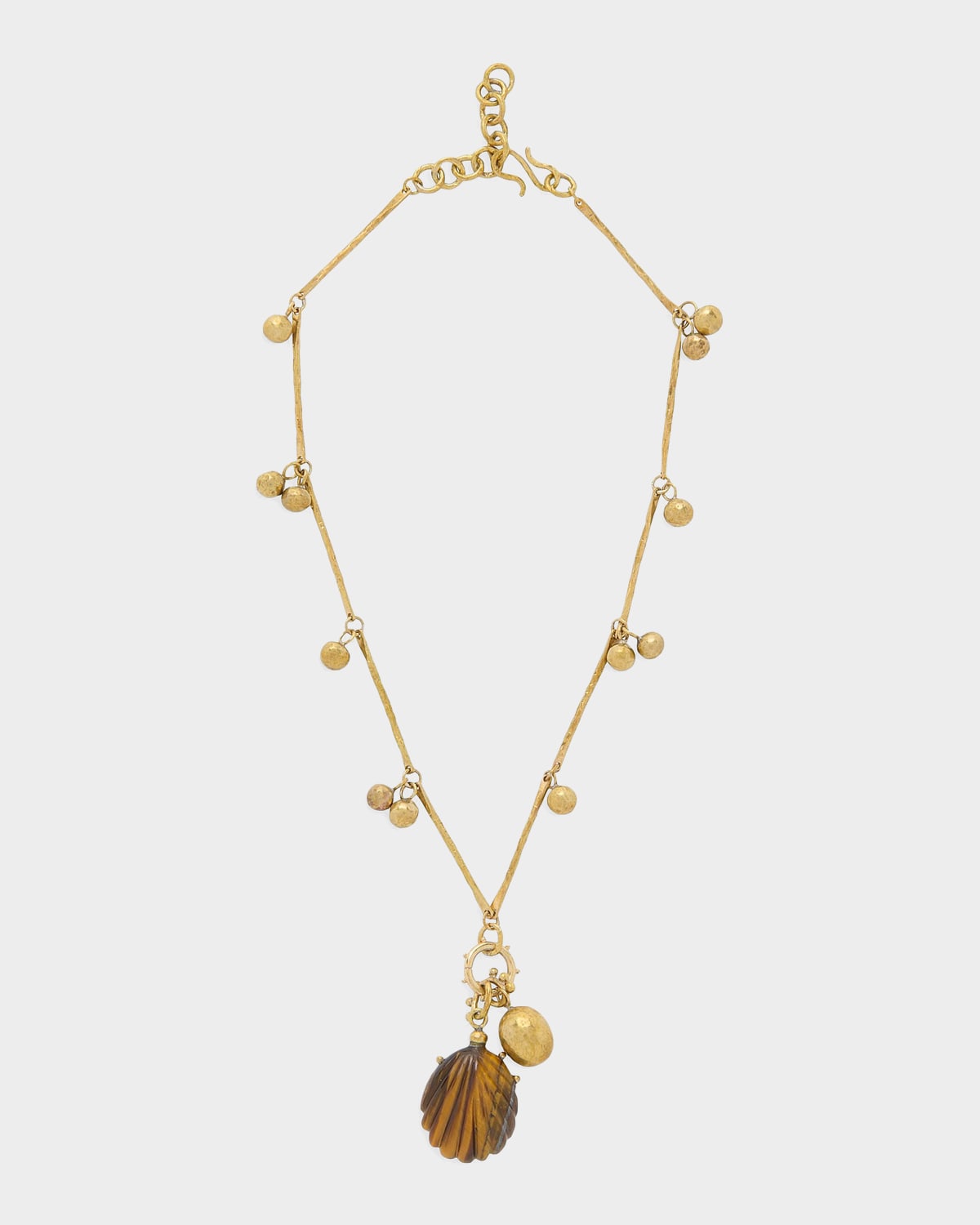 Ulla Johnson Meja Carved Shell Multi Charm Necklace