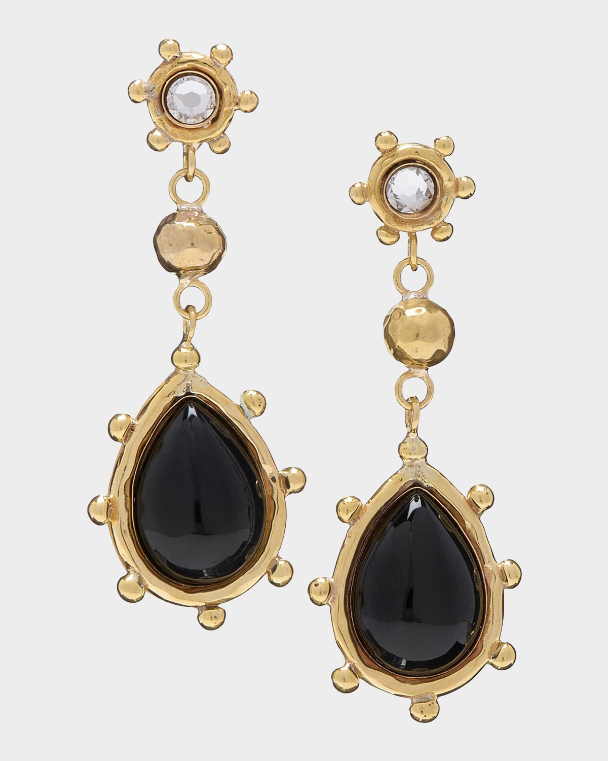 Ulla Johnson Kaja Black Onyx Teardrop Earrings