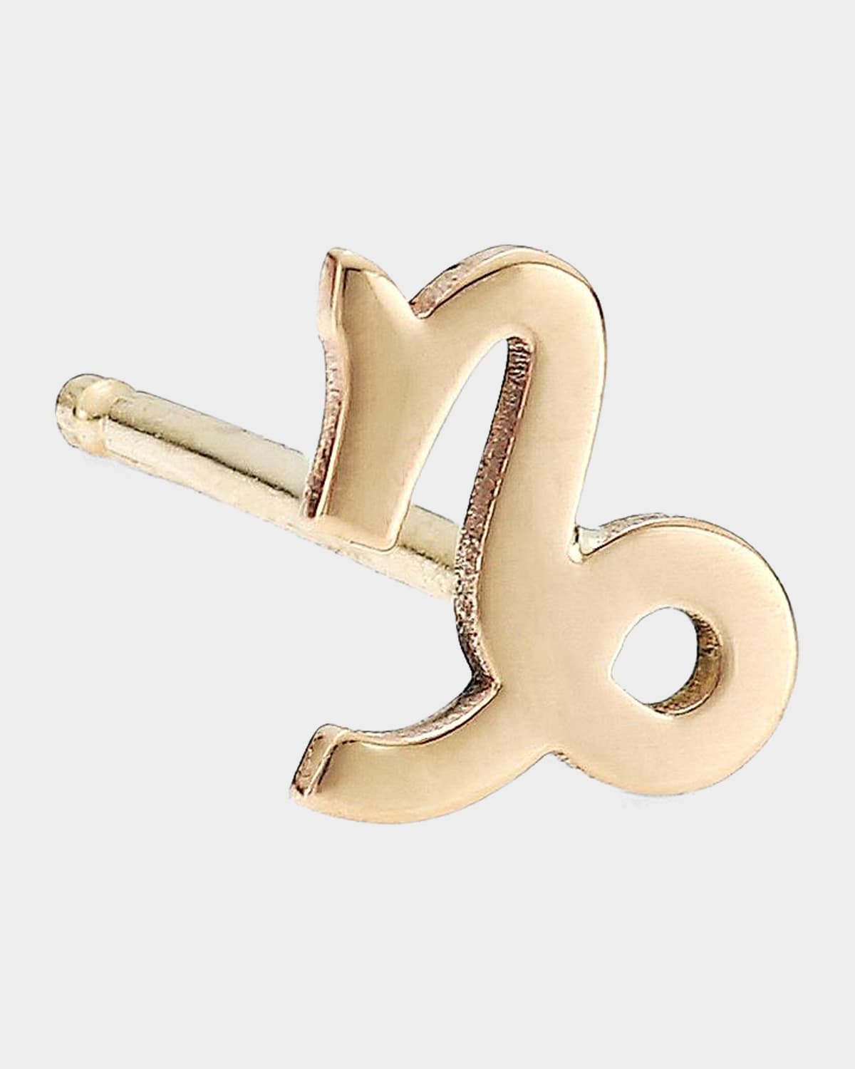 Zoe Chicco 14K Yellow Gold Single Capricorn Stud Earring