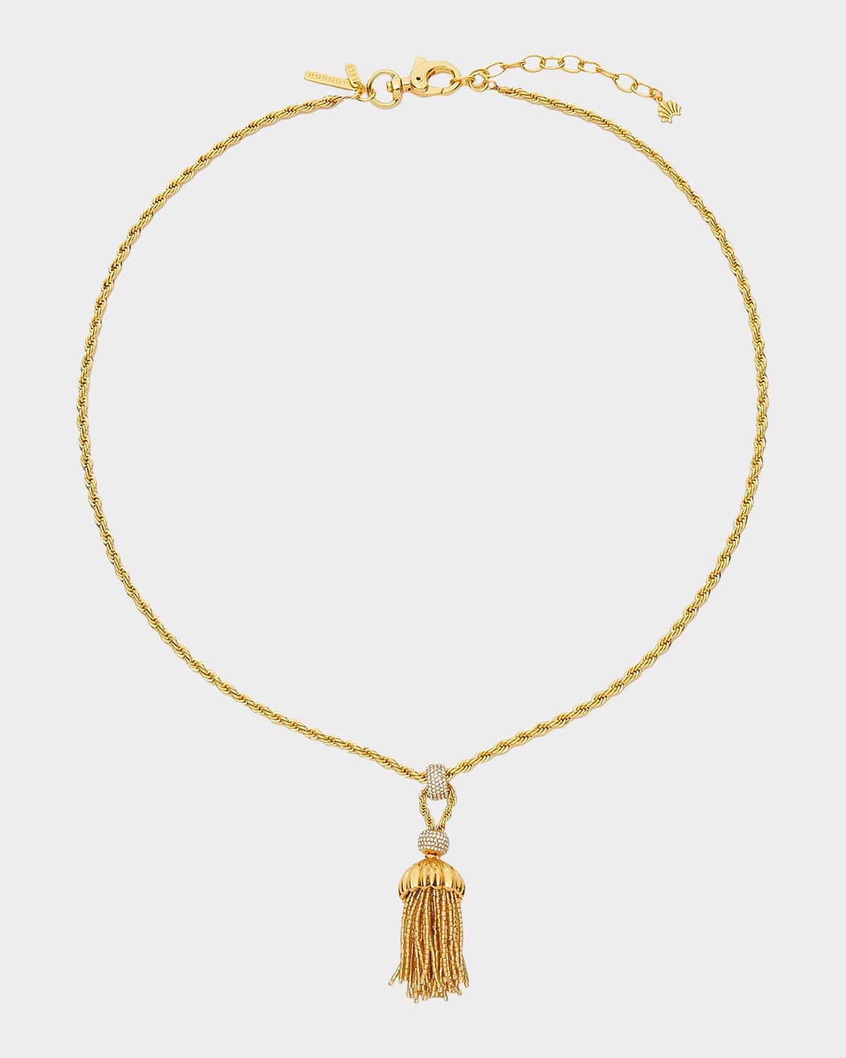 Lele Sadoughi Chateau Rope Tassel Necklace