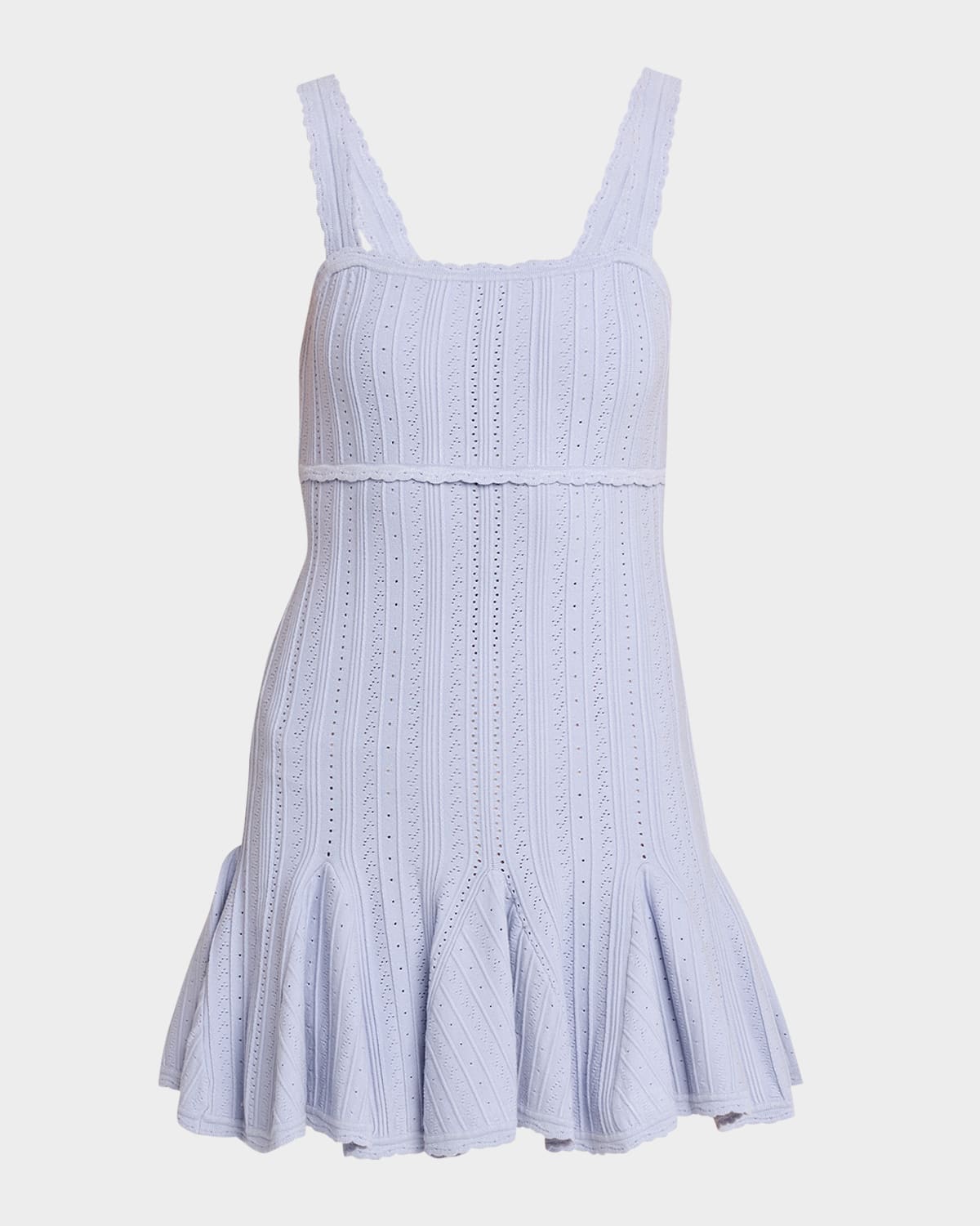 Loveshackfancy Tabatha Pointelle Knit Mini Dress