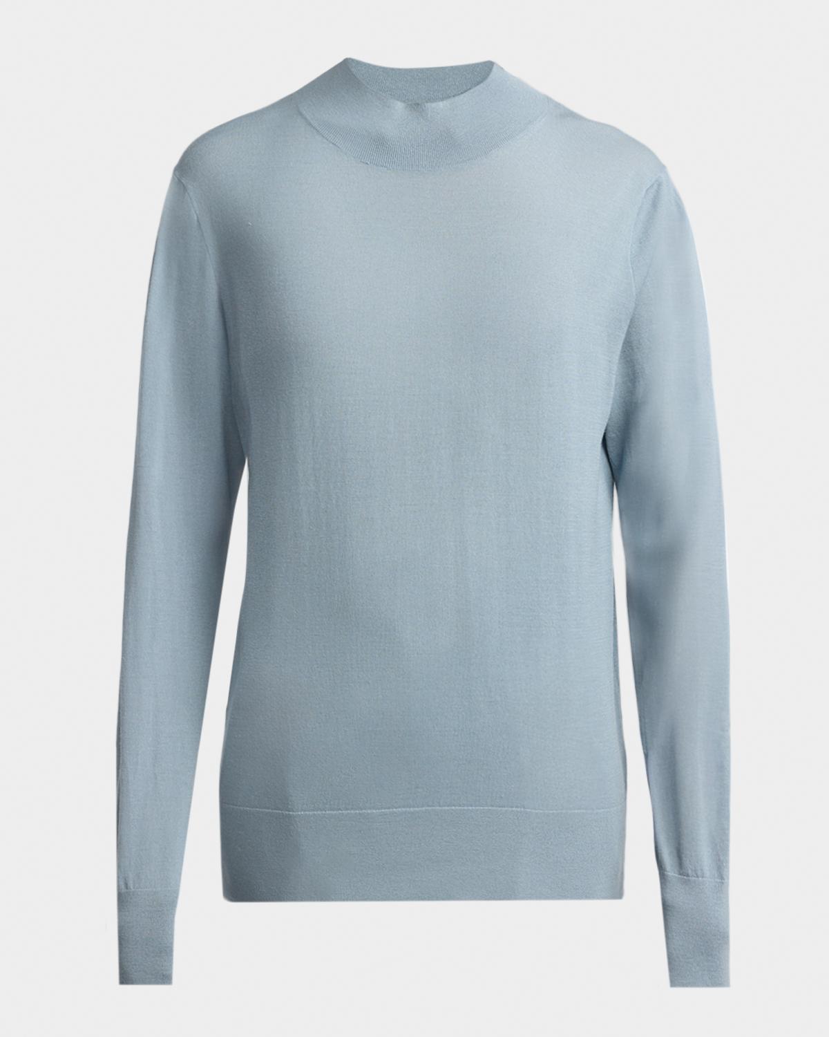 The Row Nari Mock-Neck Merino Wool Sweater