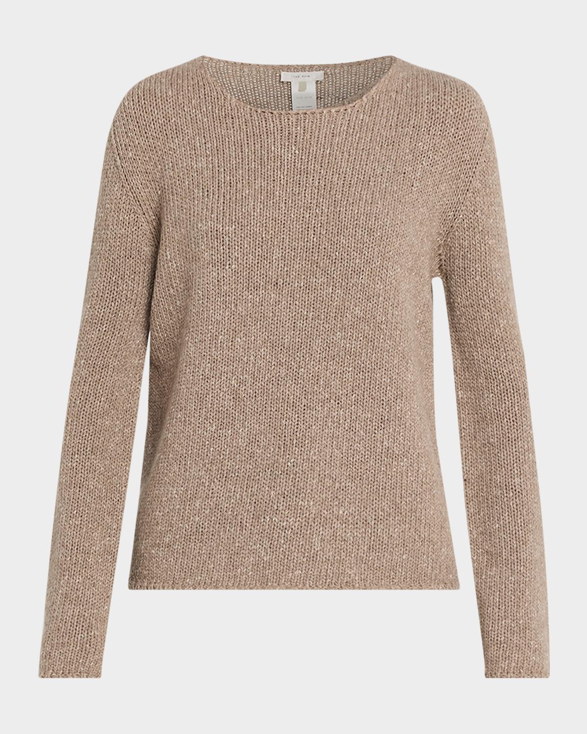 The Row Nitha Cashmere Knit Crewneck Sweater