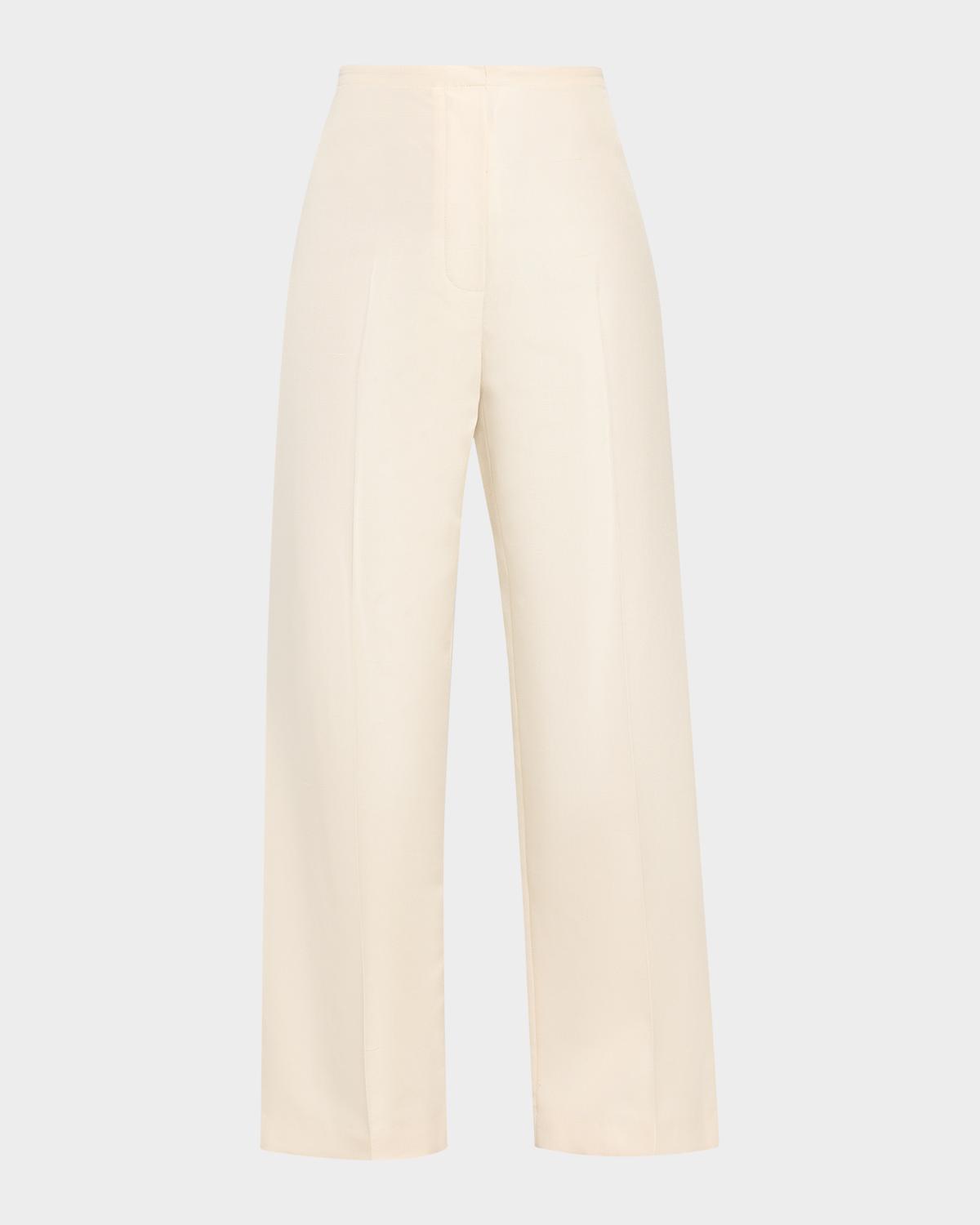 The Row Beta Silk Shantung Pajama Pants