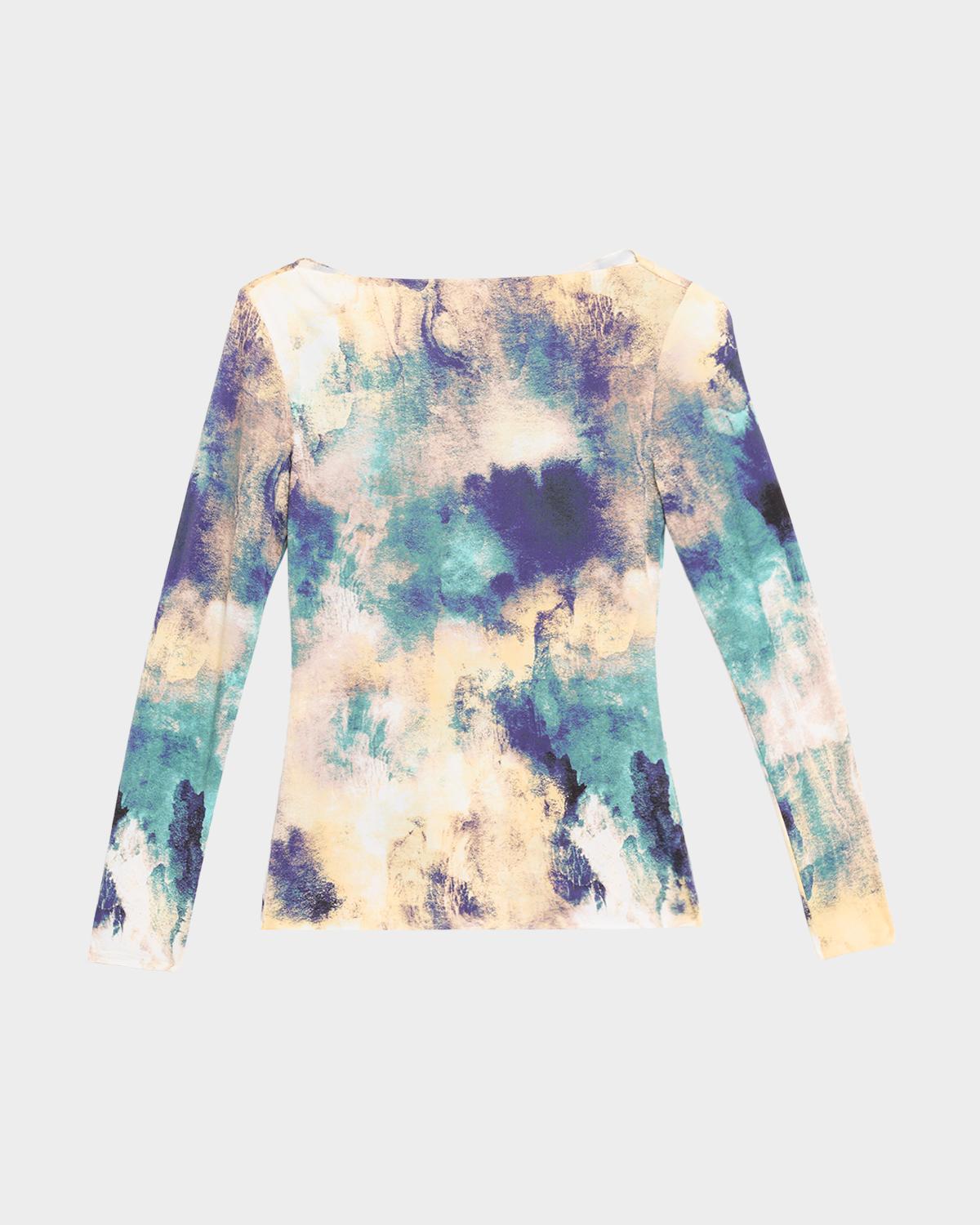 MISA Los Angeles Lira Abstract Jersey Top