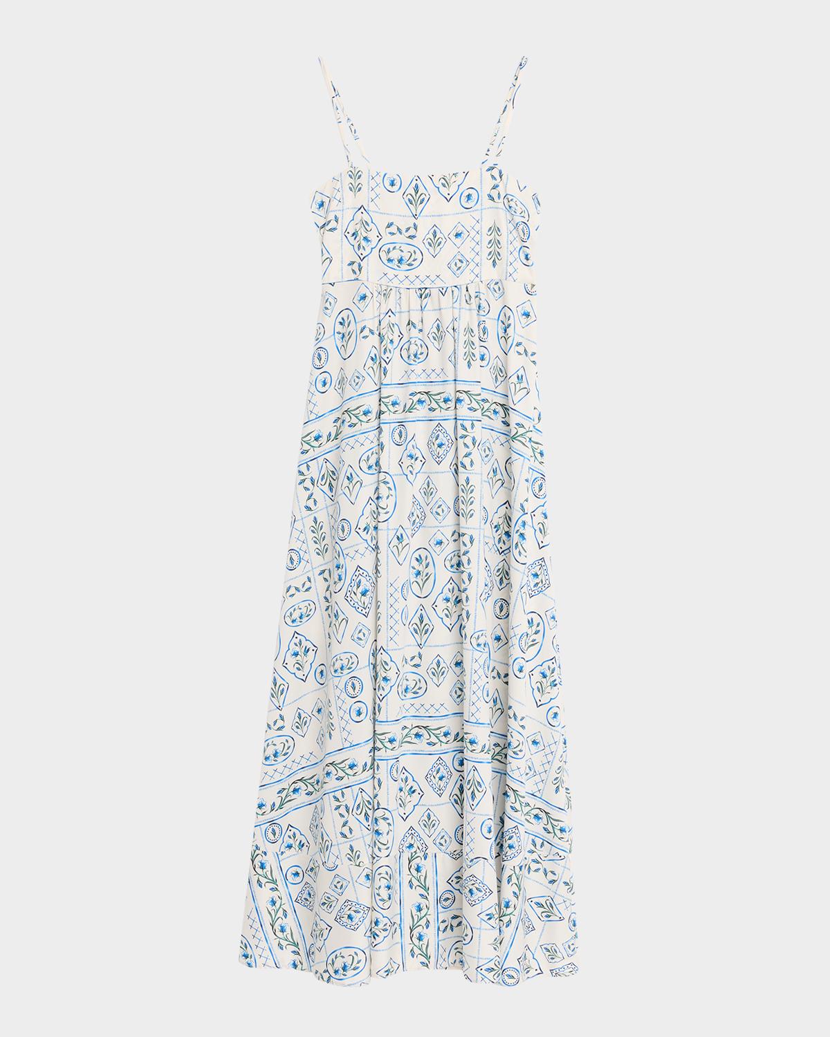 MISA Los Angeles Adina Abstract Jersey Maxi Dress