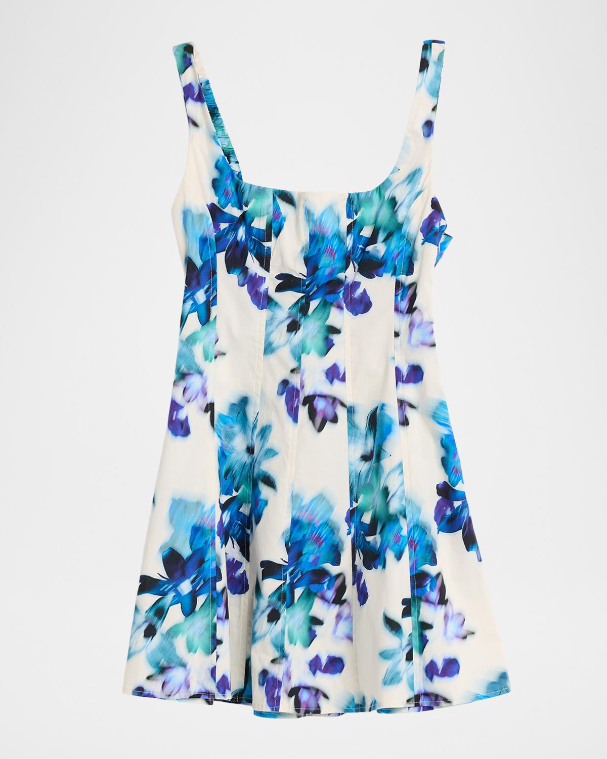MISA Los Angeles Lottie Blurred Bouquet Mini Dress