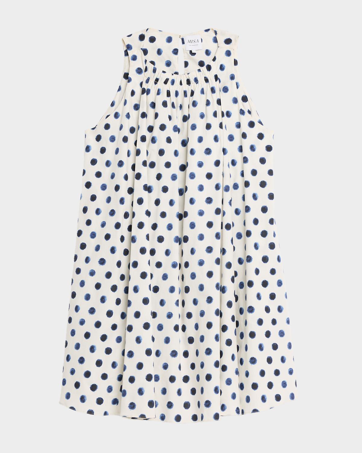 MISA Los Angeles Louisa Polka-Dot Mini Dress