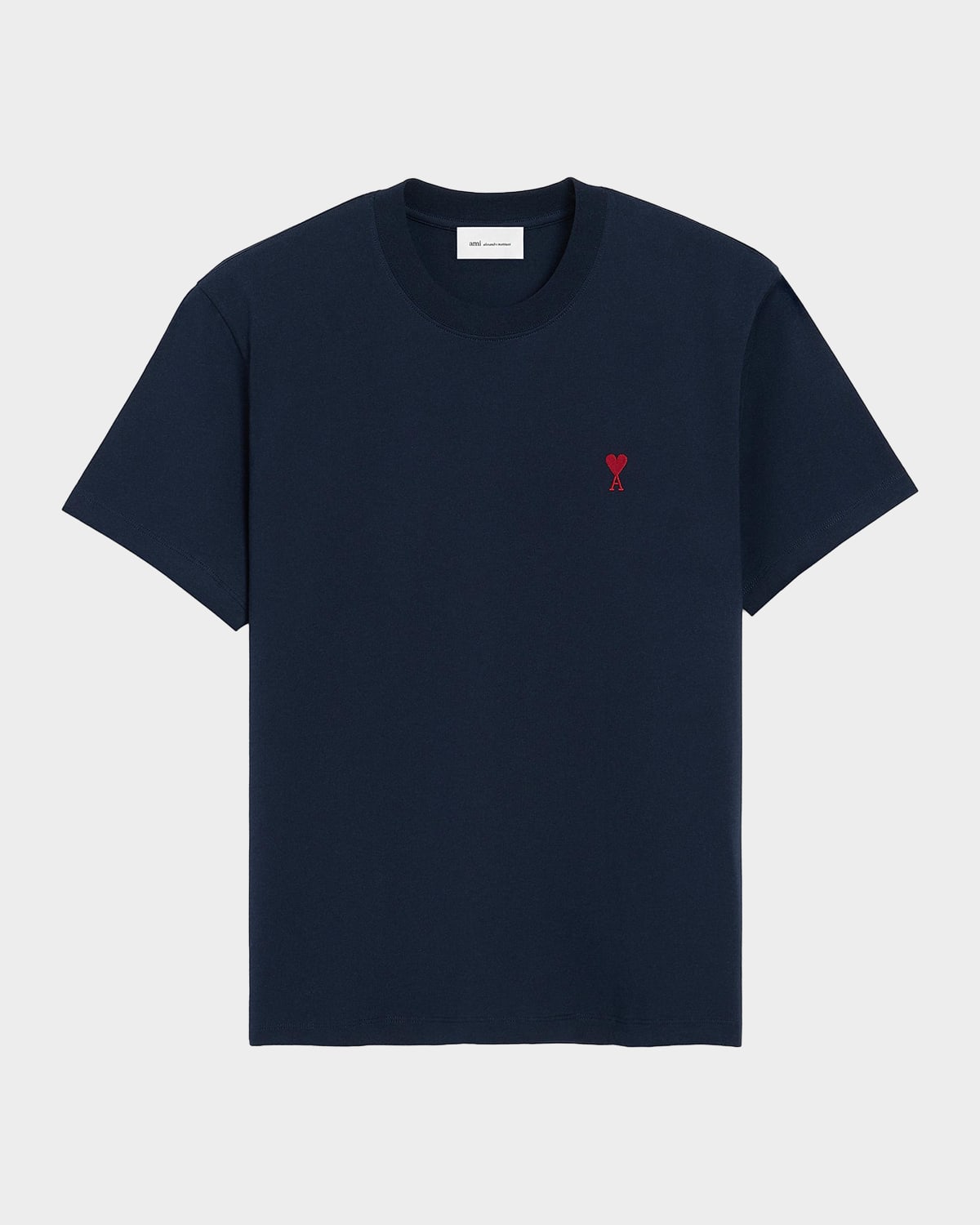 Ami Paris Men 's Ami de Coeur Cotton Jersey Crewneck T-Shirt | Thumbnail 4 Ami Paris Men 's Ami de Coeur Cotton Jersey Crewneck T-Shirt | Thumbnail 4