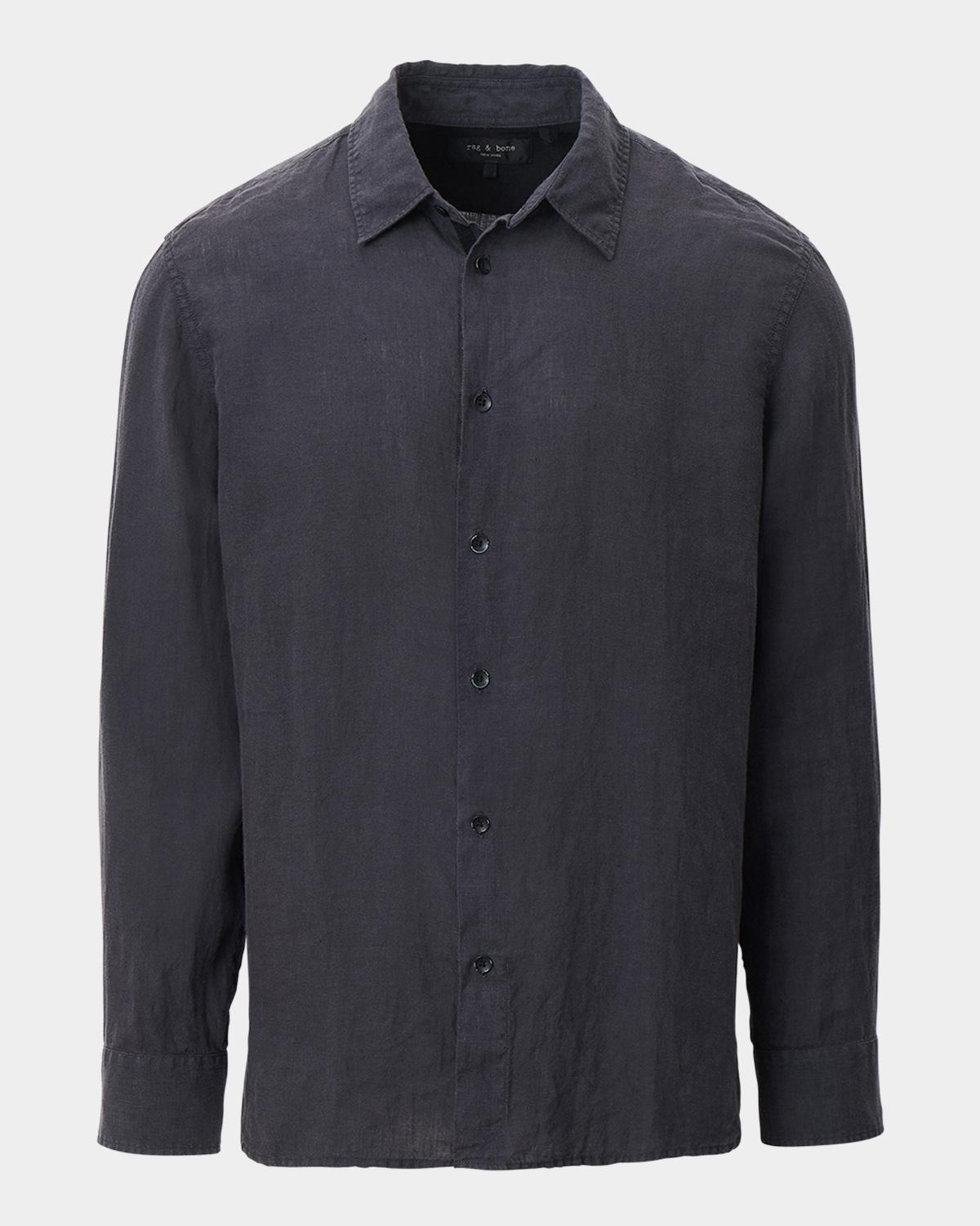 rag & bone Men's Finch Linen Button-Down Shirt