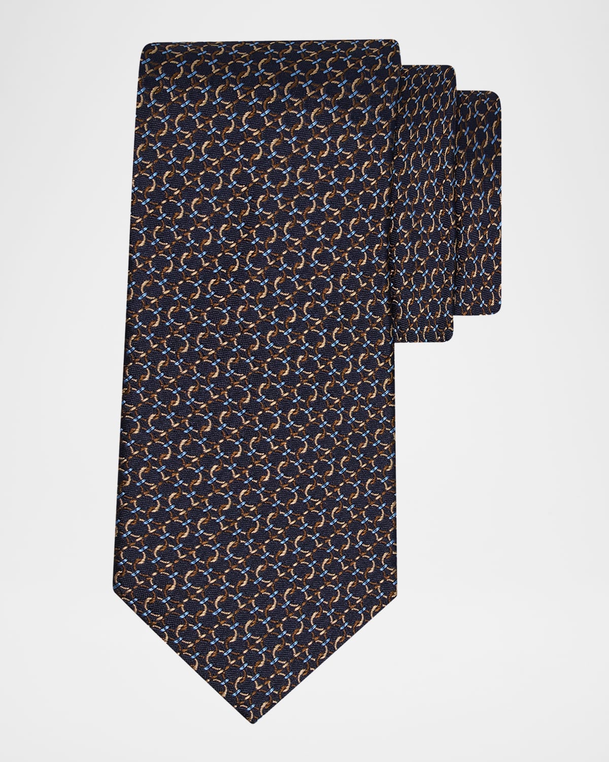 Ferragamo Men 's Gancini Silk Jacquard Tie | Thumbnail 4 Ferragamo Men 's Gancini Silk Jacquard Tie | Thumbnail 4