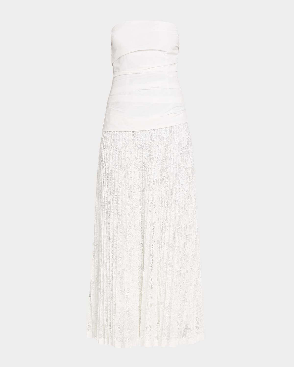 SIMKHAI Annalise Cotton Lace Midi Dress