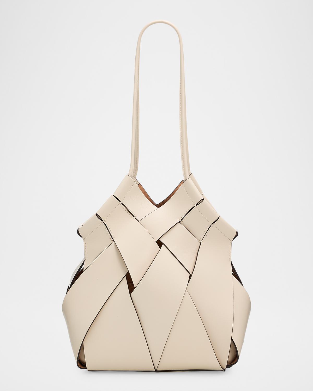Charlotte Woven Leather Shoulder Bag