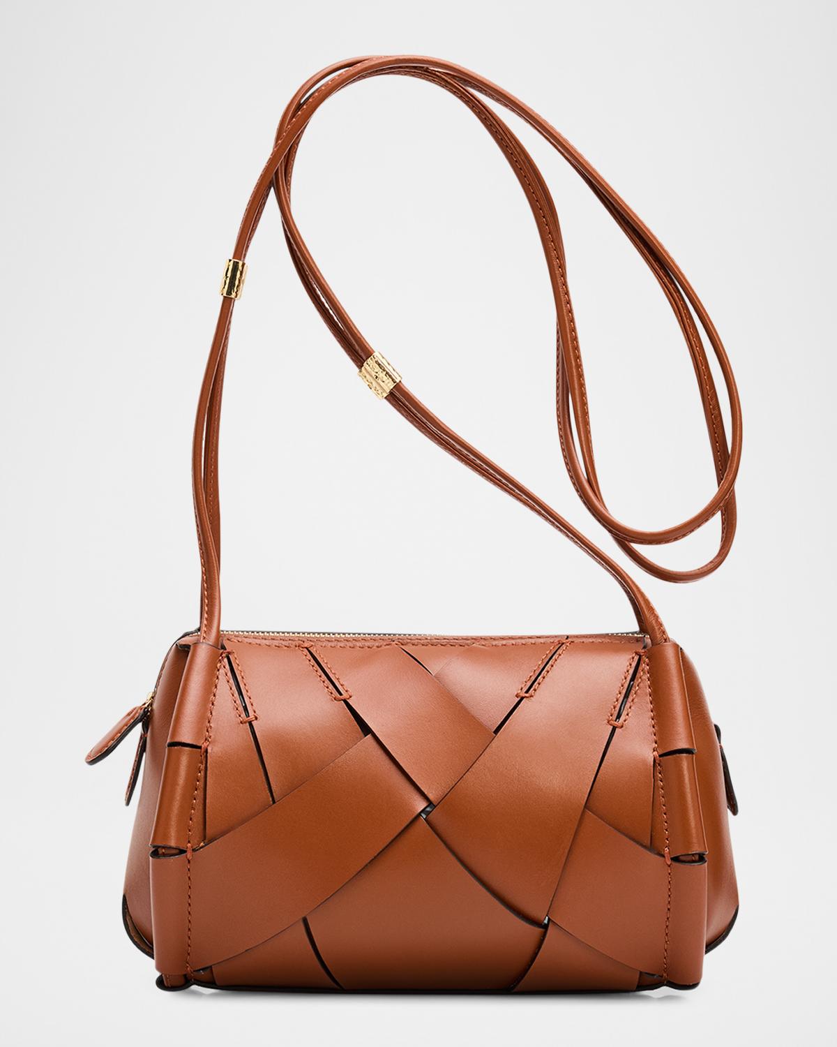 Charlotte Woven Leather Camera Bag