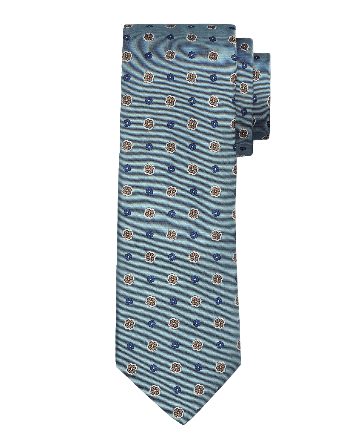 Canali Men 's Micro-Floral Jacquard Silk Tie | Thumbnail 2 Canali Men 's Micro-Floral Jacquard Silk Tie | Thumbnail 2