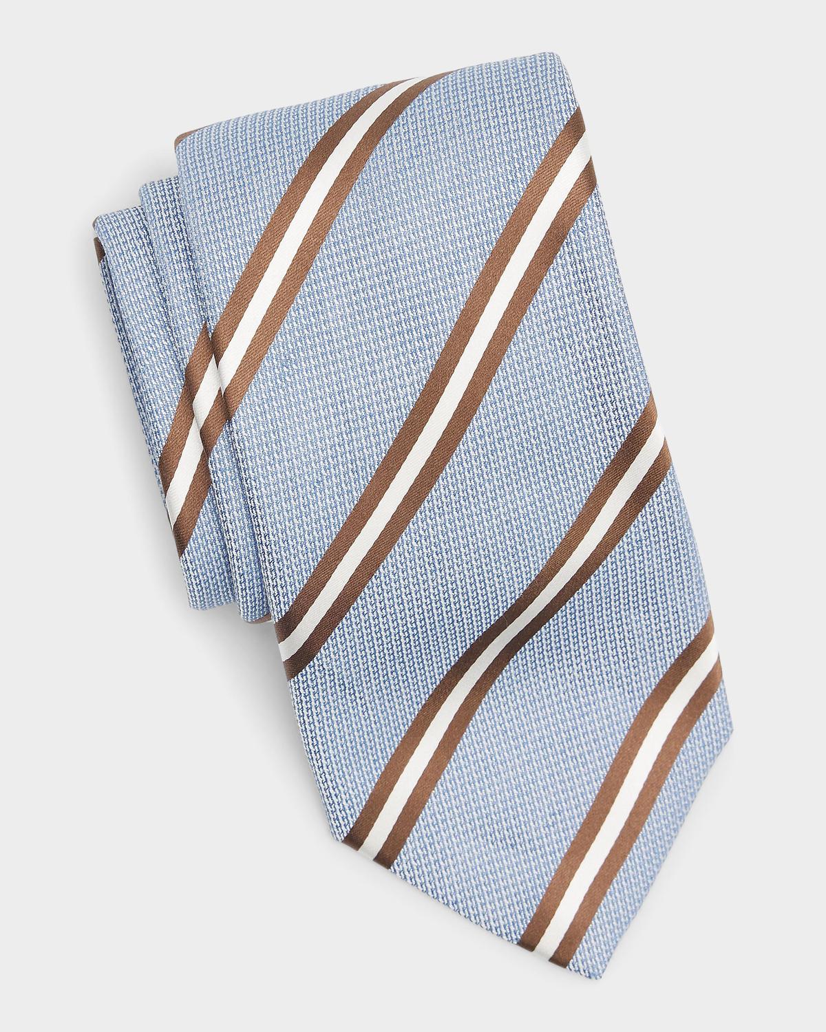 Canali Men's Striped Silk Tie