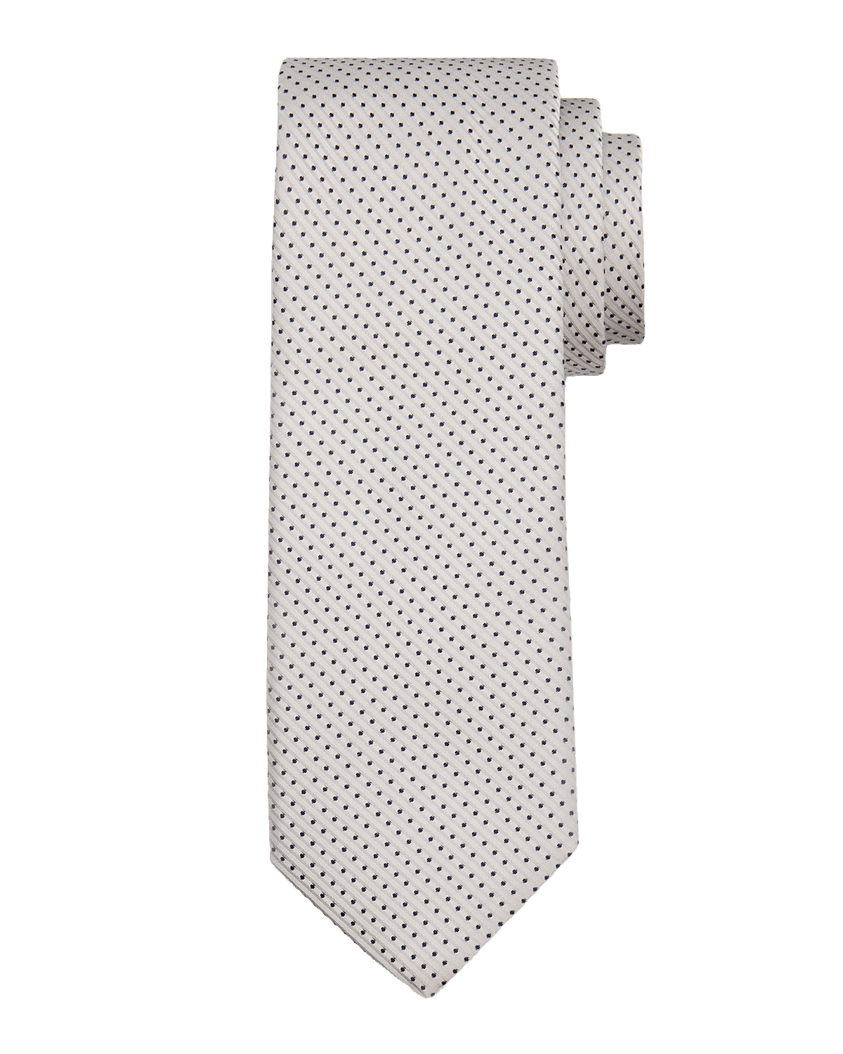 Canali Men 's Micro-Polka Dot Jacquard Silk Tie | Thumbnail 2 Canali Men 's Micro-Polka Dot Jacquard Silk Tie | Thumbnail 2