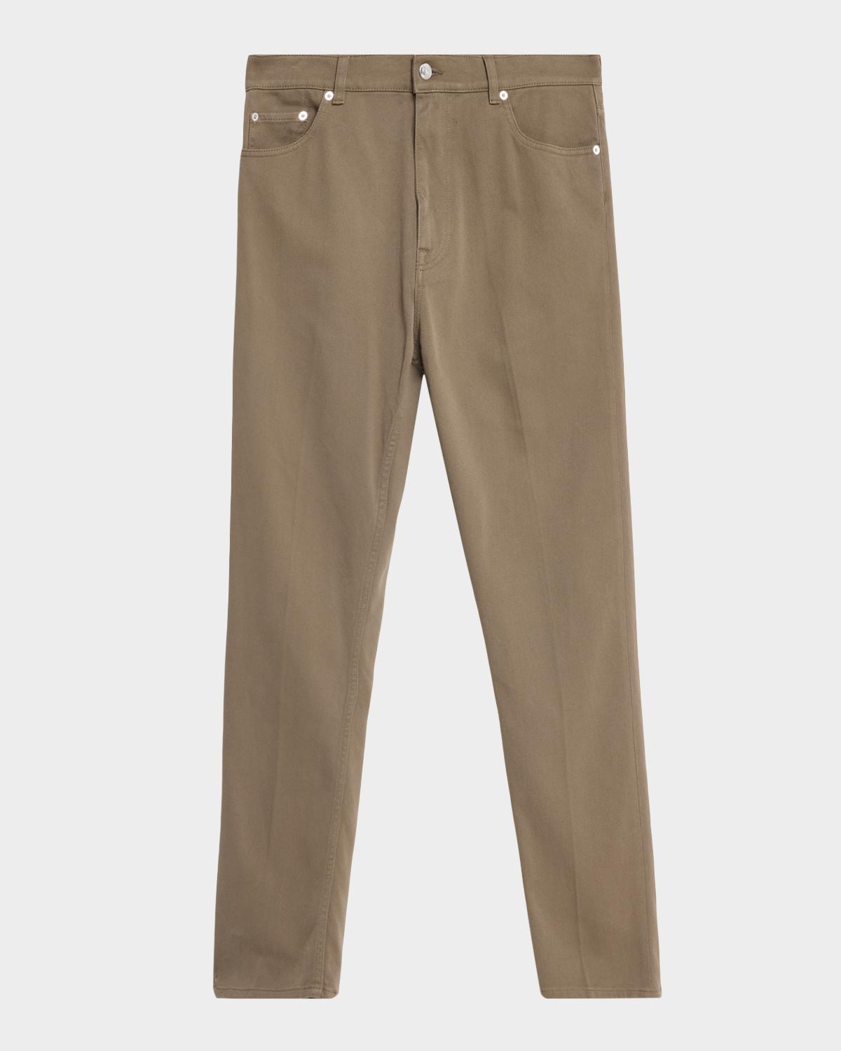 dunhill Men's Cotton Twill Straight Leg Five-Pocket Pants