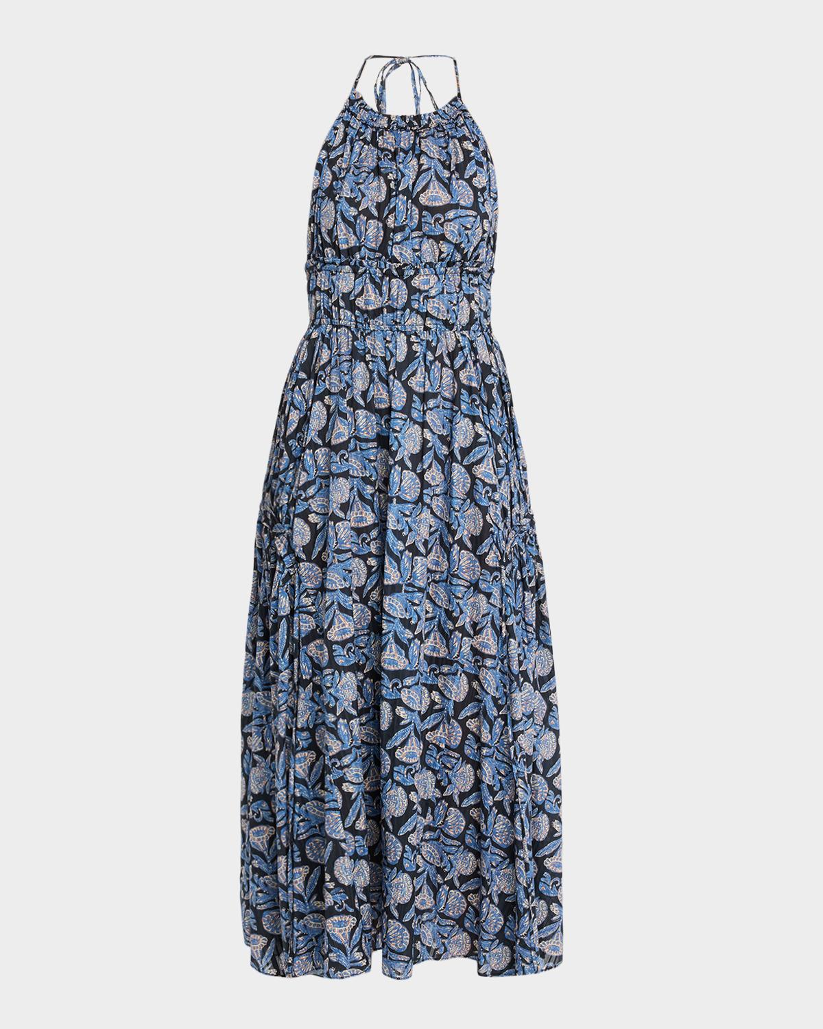 Ulla Johnson Anelise Printed Halter Midi Dress
