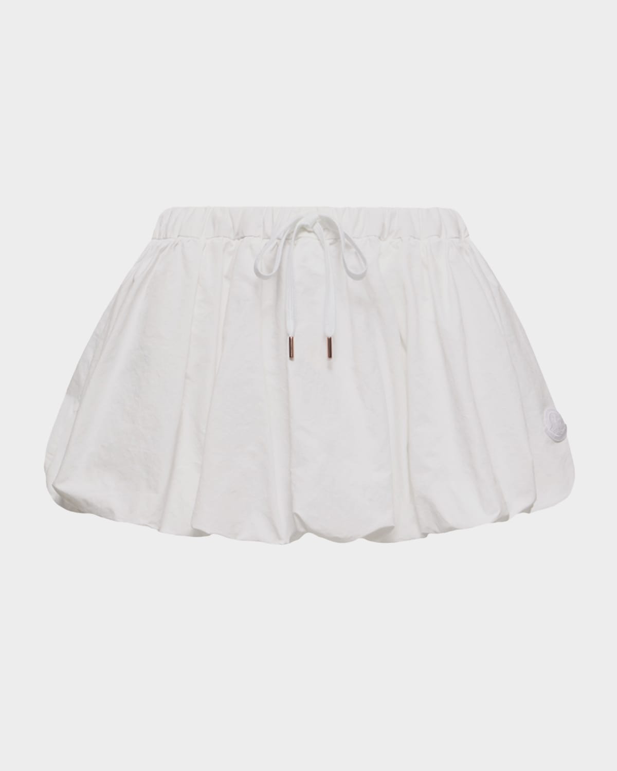 Moncler Cotton Blend Balloon Mini Skirt