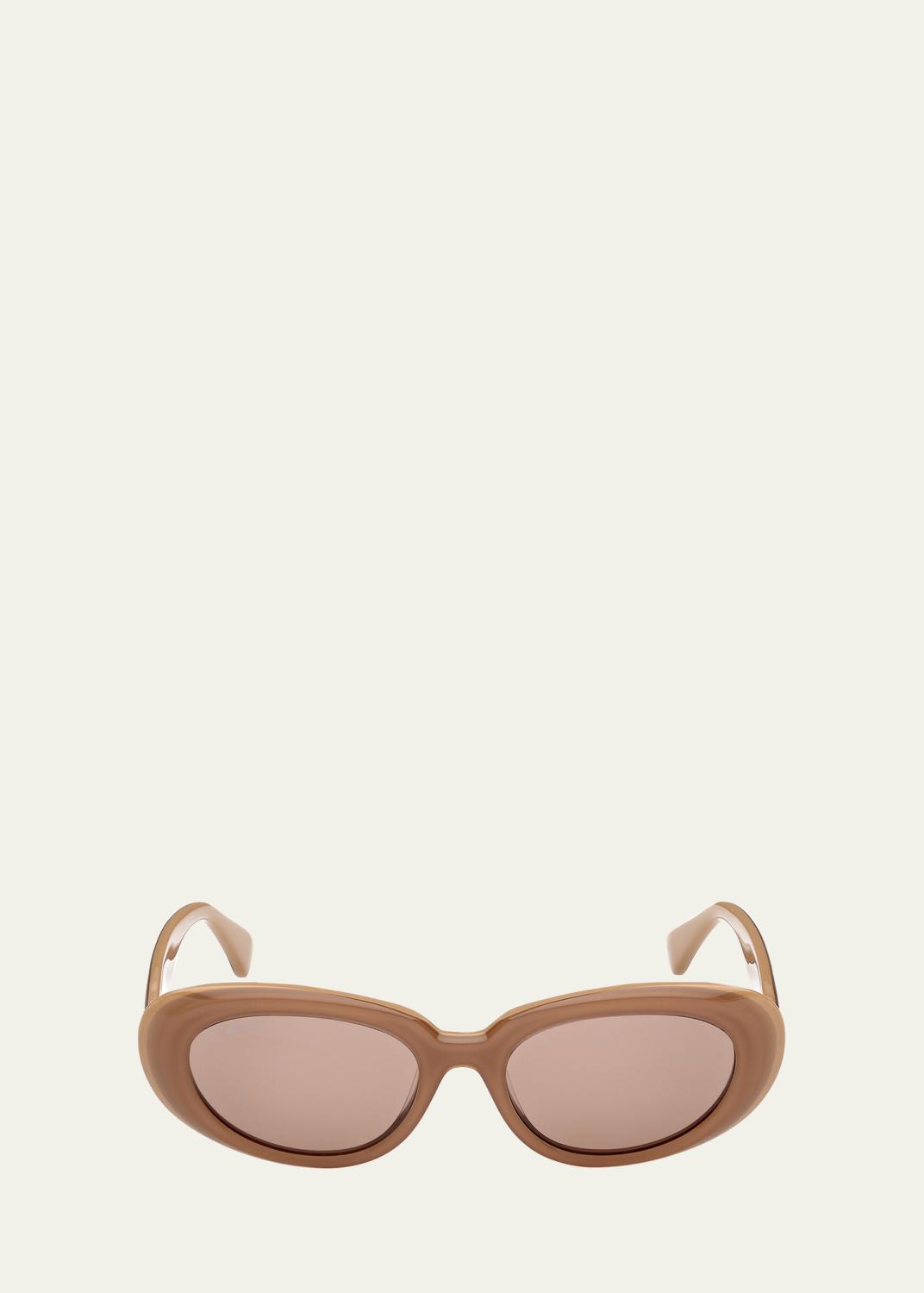Max Mara 53MM Oval Sunglasses