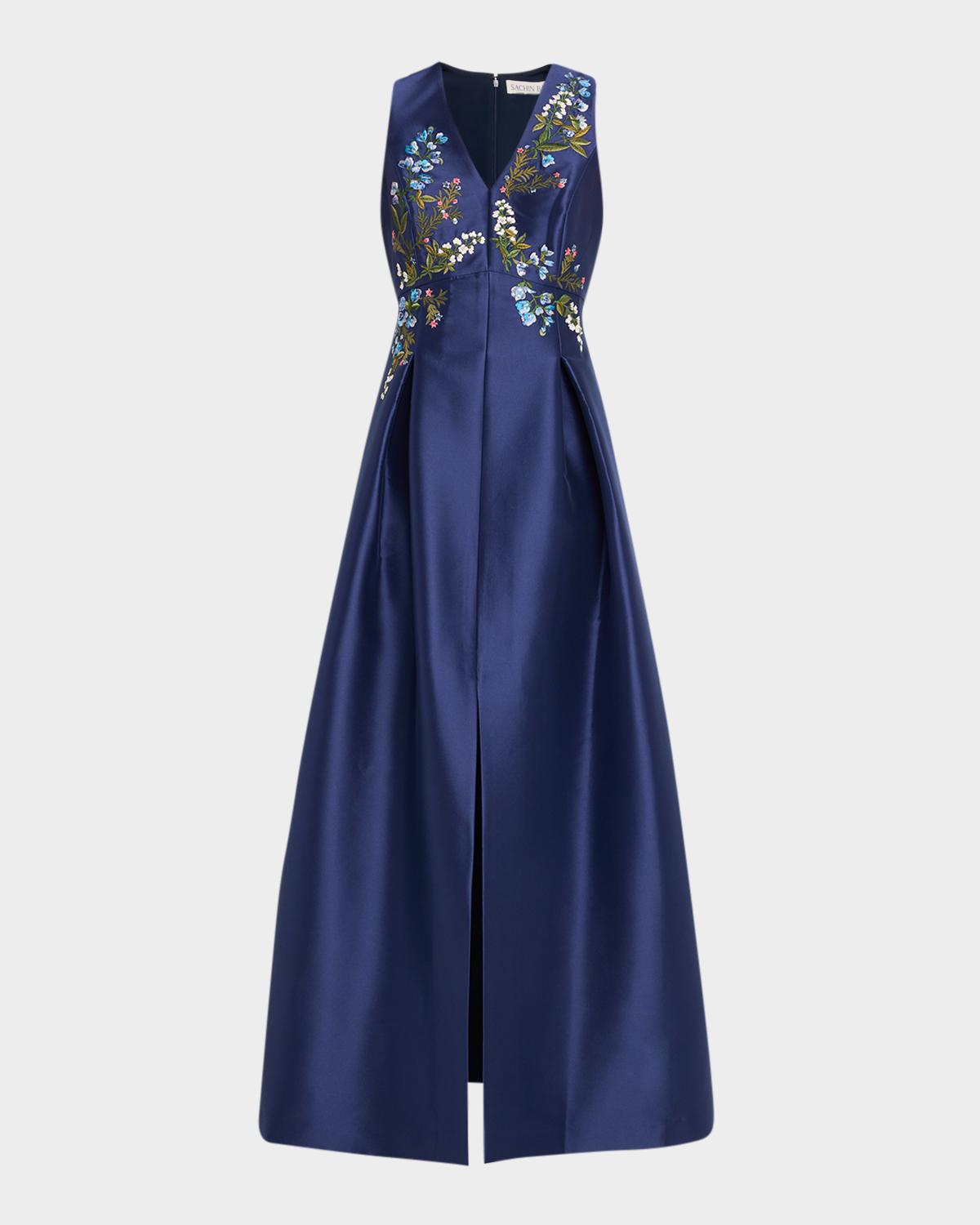 SACHIN BABI Hanna Brocade Midi Dress