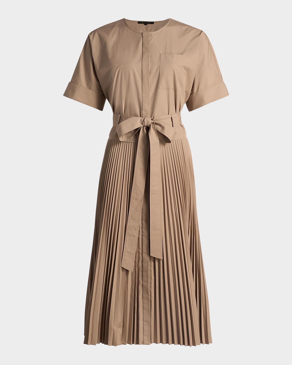 Kobi Halperin Loretta Cotton-Blend Tie-Waist Shirtdress
