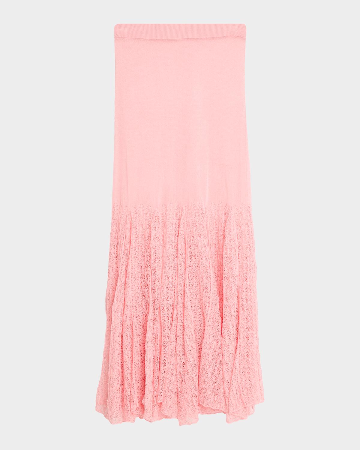 Prabal Gurung Pointelle Knit Maxi Skirt