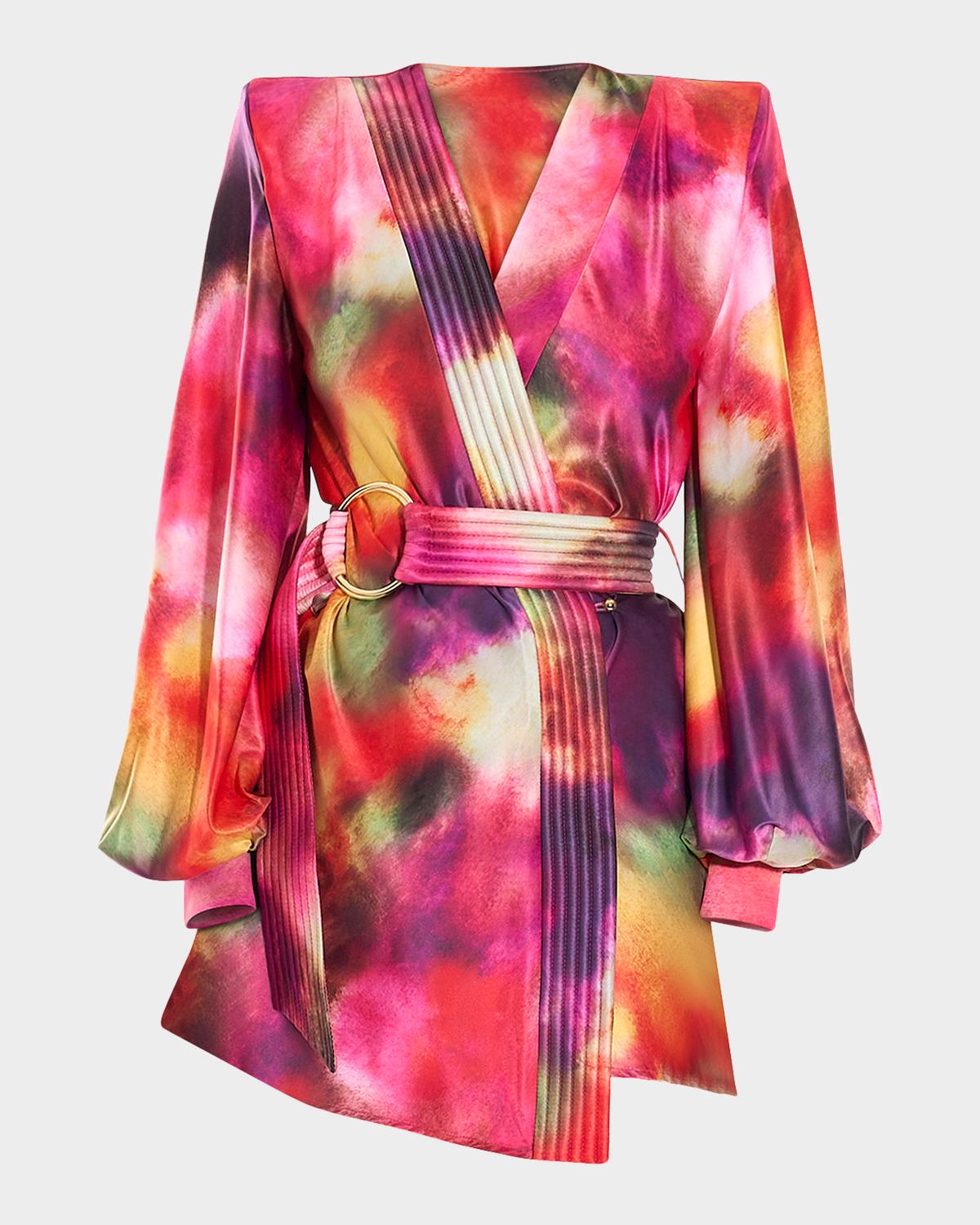 ZHIVAGO Cala Conta Tie-Dye Mini Dress