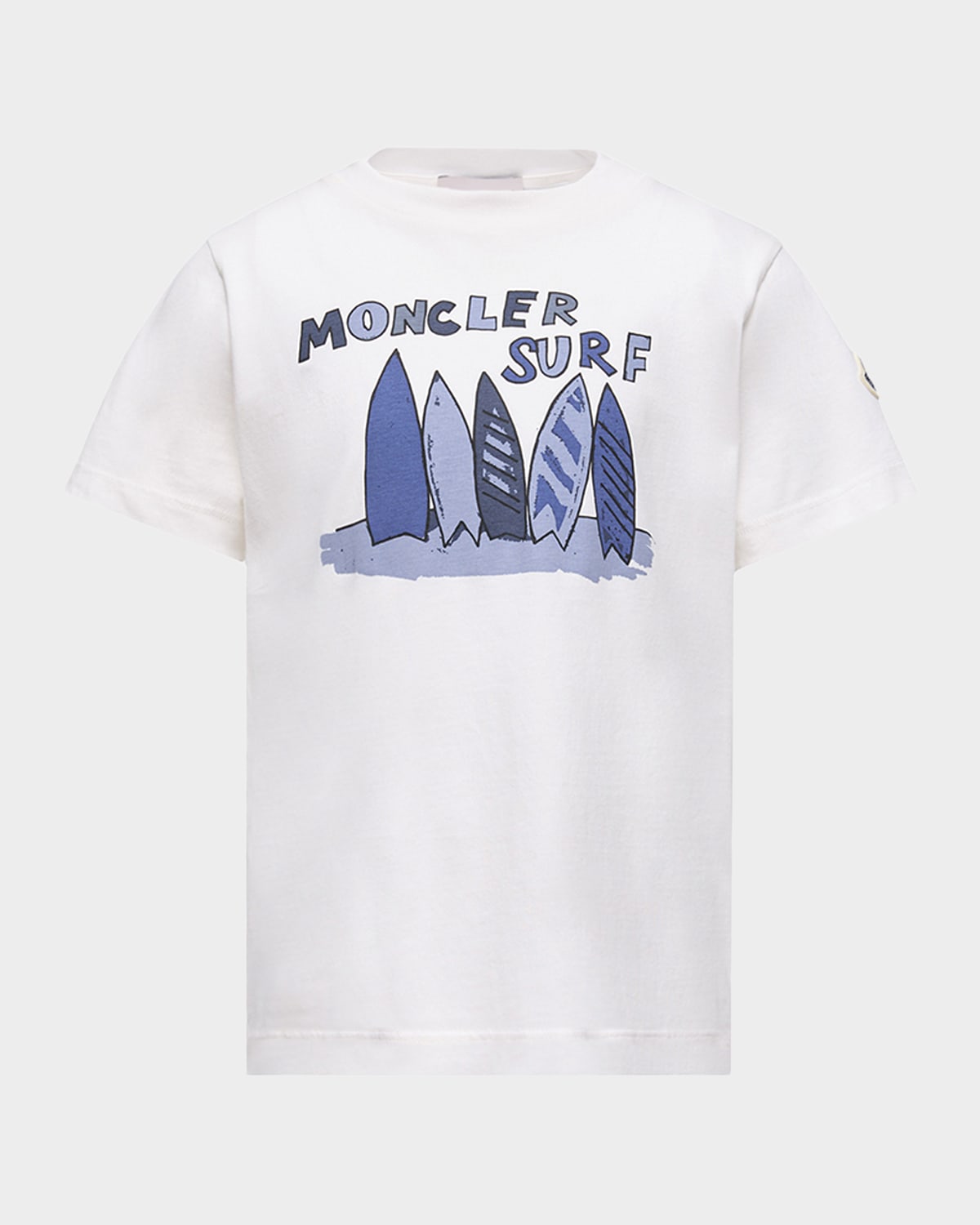Moncler Boy 's Surf-Print Cotton Jersey T-Shirt, Size 12-14