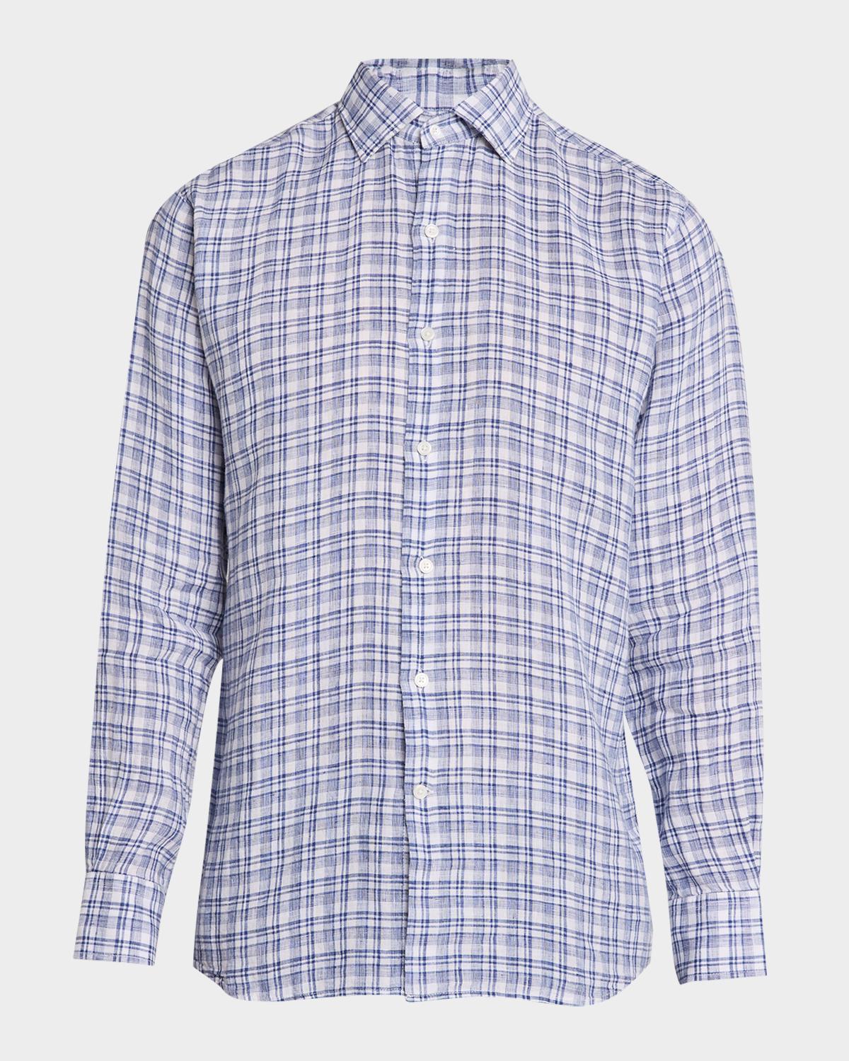 Peter Millar Men's Sandbar Linen Sport Shirt