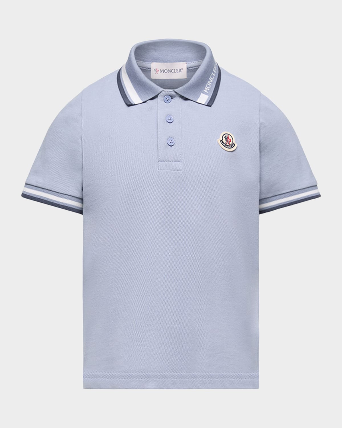 Moncler Boy 's Stretch Cotton Pique Polo Shirt, Size 8-10