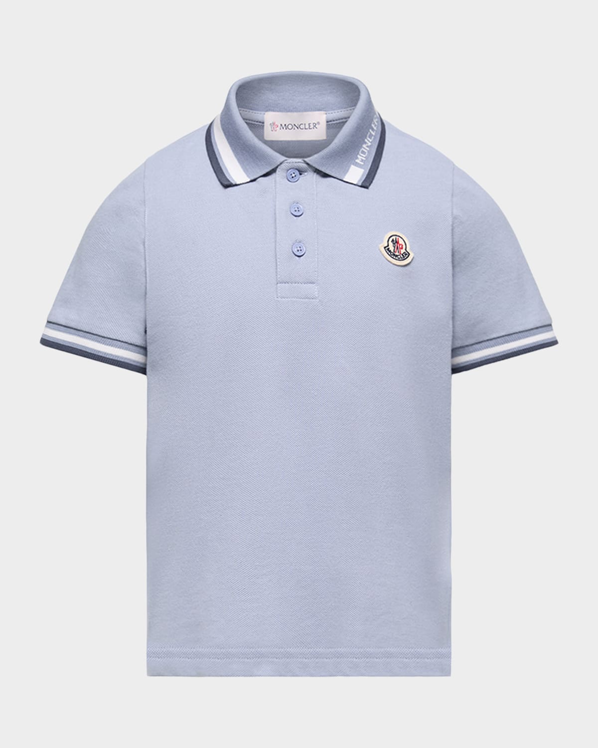 Moncler Boy 's Stretch Cotton Pique Polo Shirt, Size 4-6