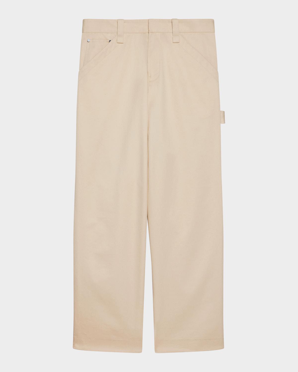 Helmut Lang Men's Flat-Front Cotton Five-Pocket Chino Pants