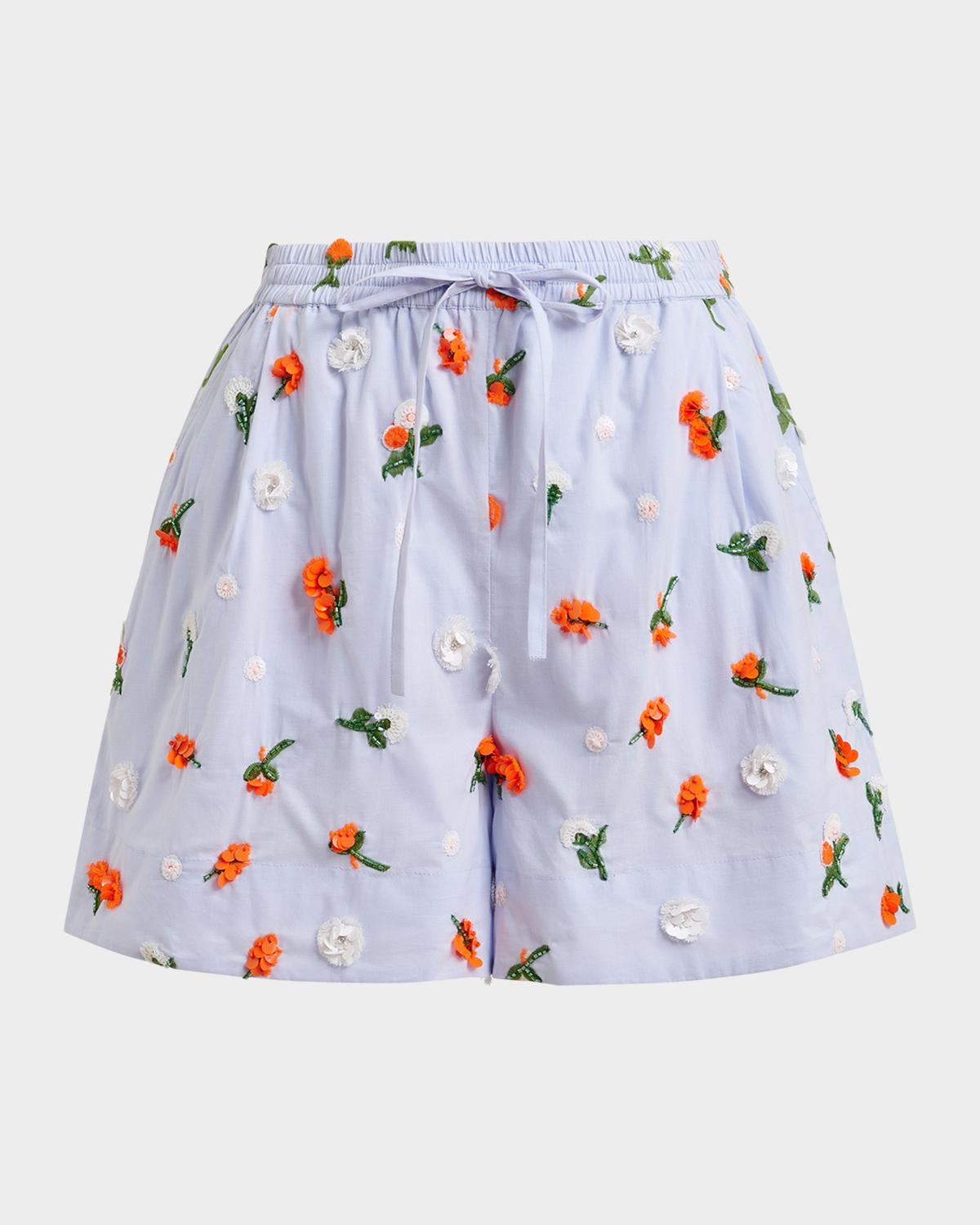 Essentiel Antwerp Jelena Flower Embellishments Shorts