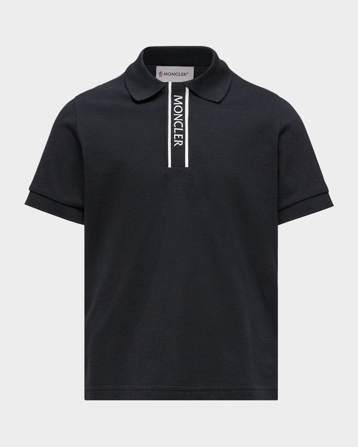 Moncler Boy 's Logo-Trim Cotton Pique Polo, Size -10