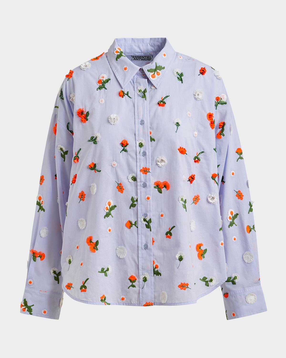 Essentiel Antwerp Jimena Embroidered Button-Front Shirt