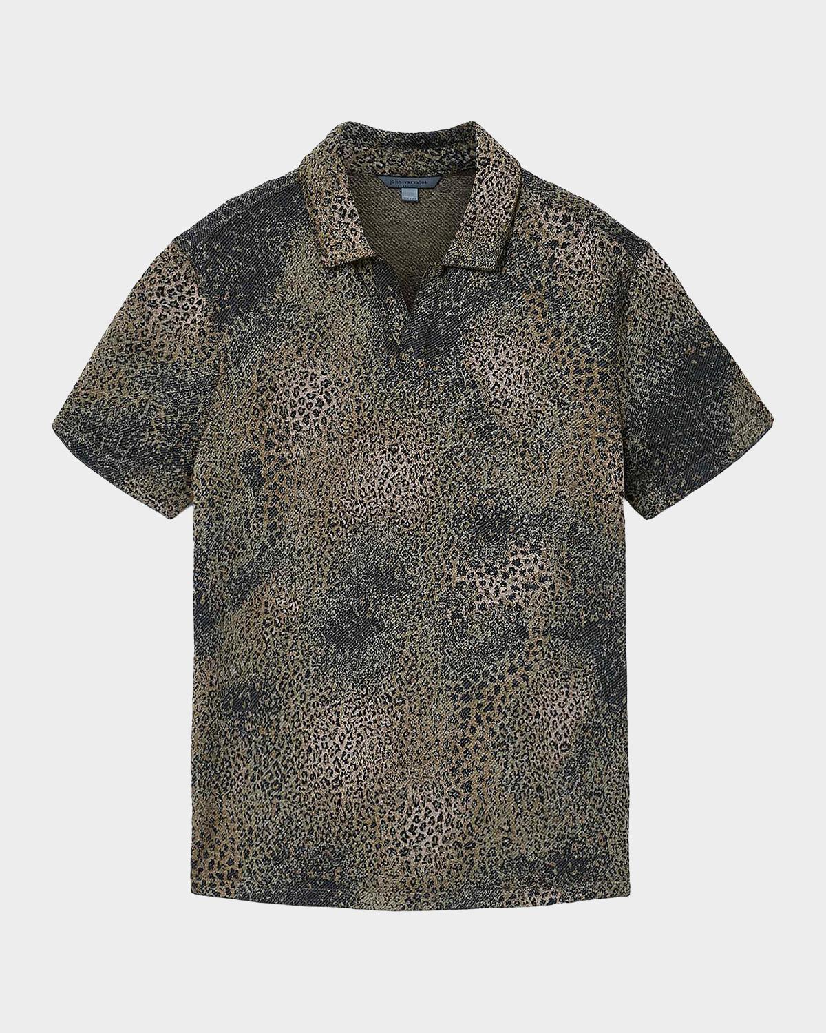 John Varvatos Men's Perkins Degrade Jacquard Polo Shirt