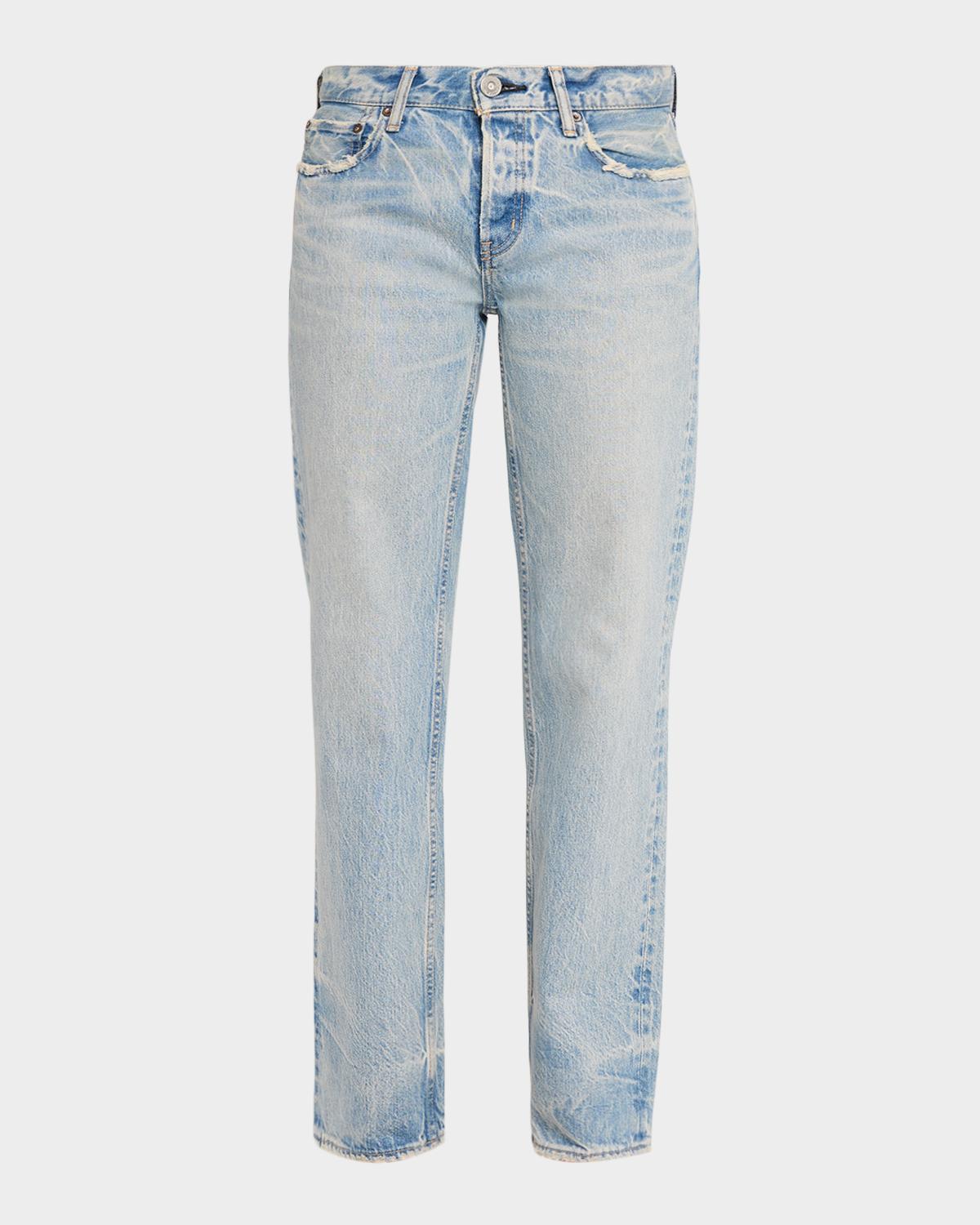 MOUSSY VINTAGE Wildwood Low-Rise Straight Jeans