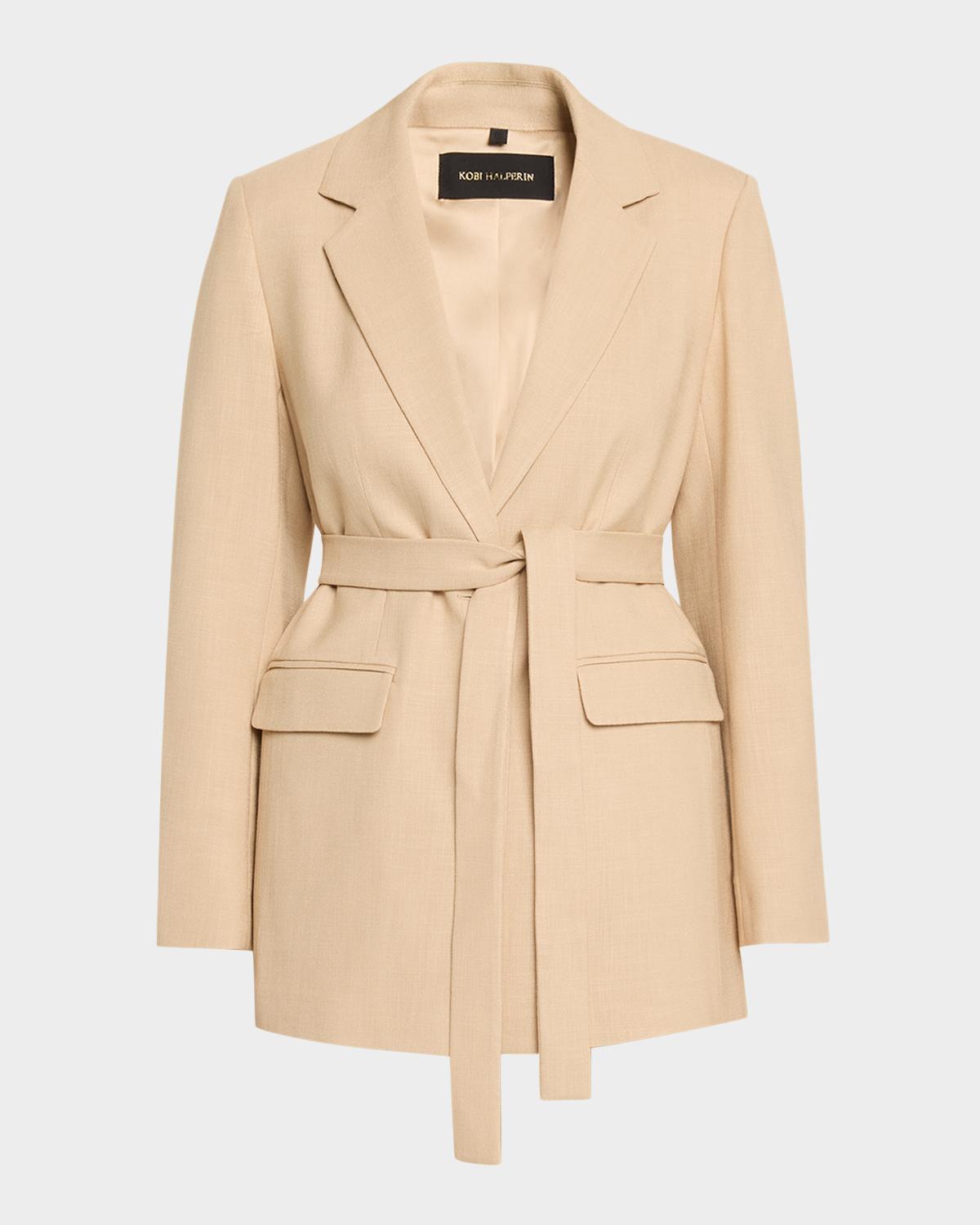 Kobi Halperin Kyla Belted Single-Breasted Jacket