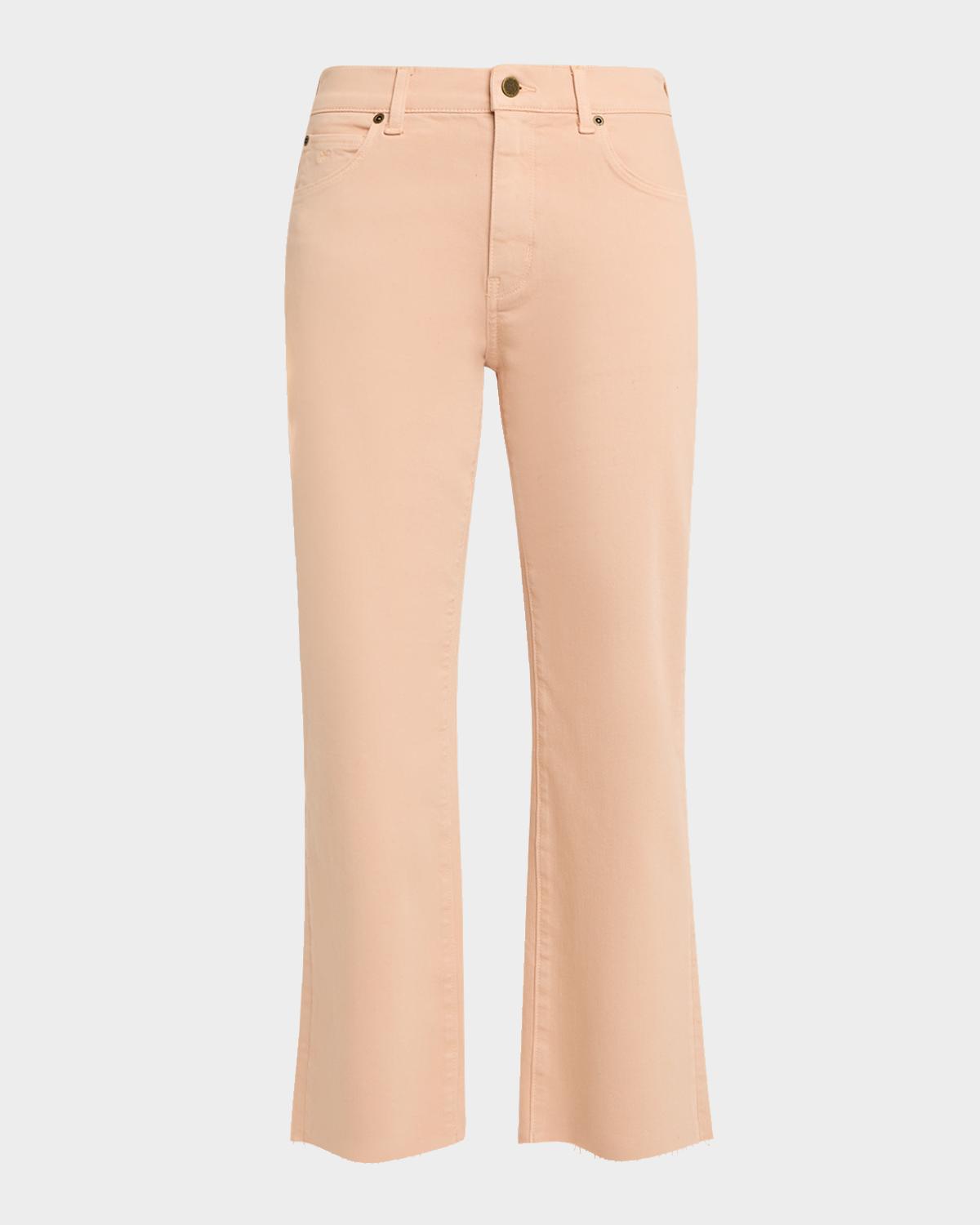 Kobi Halperin Mika Flare-Leg Raw Hem Crop Pants