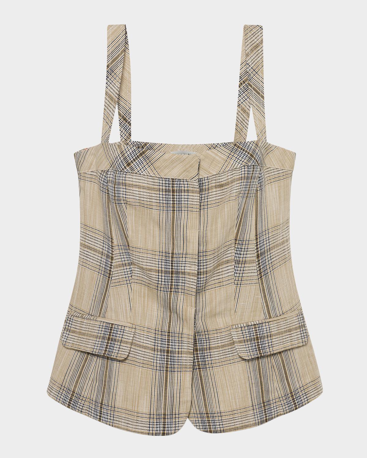 SIMKHAI Jessie Plaid Vest