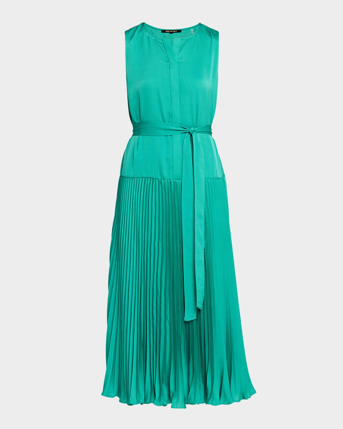 Kobi Halperin Maxine Sleeveless Accordion Pleated Midi Dress