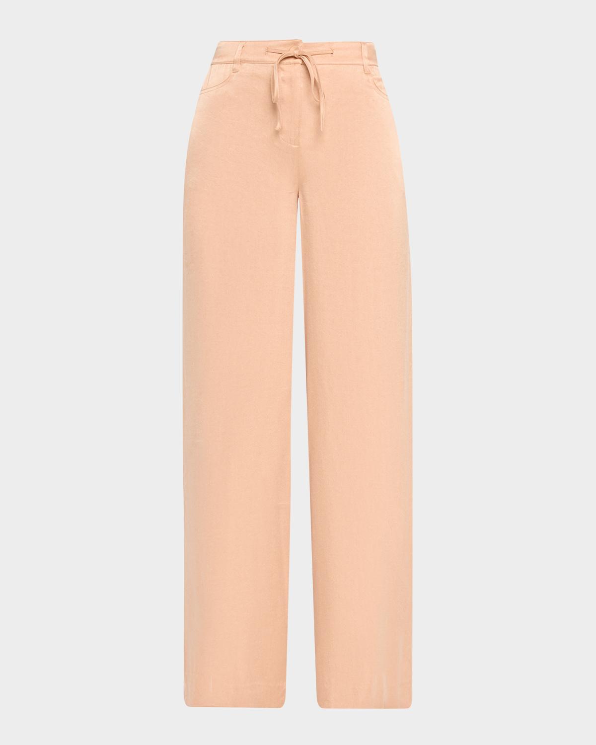 Kobi Halperin Mason Wide-Leg Drawstring Pants