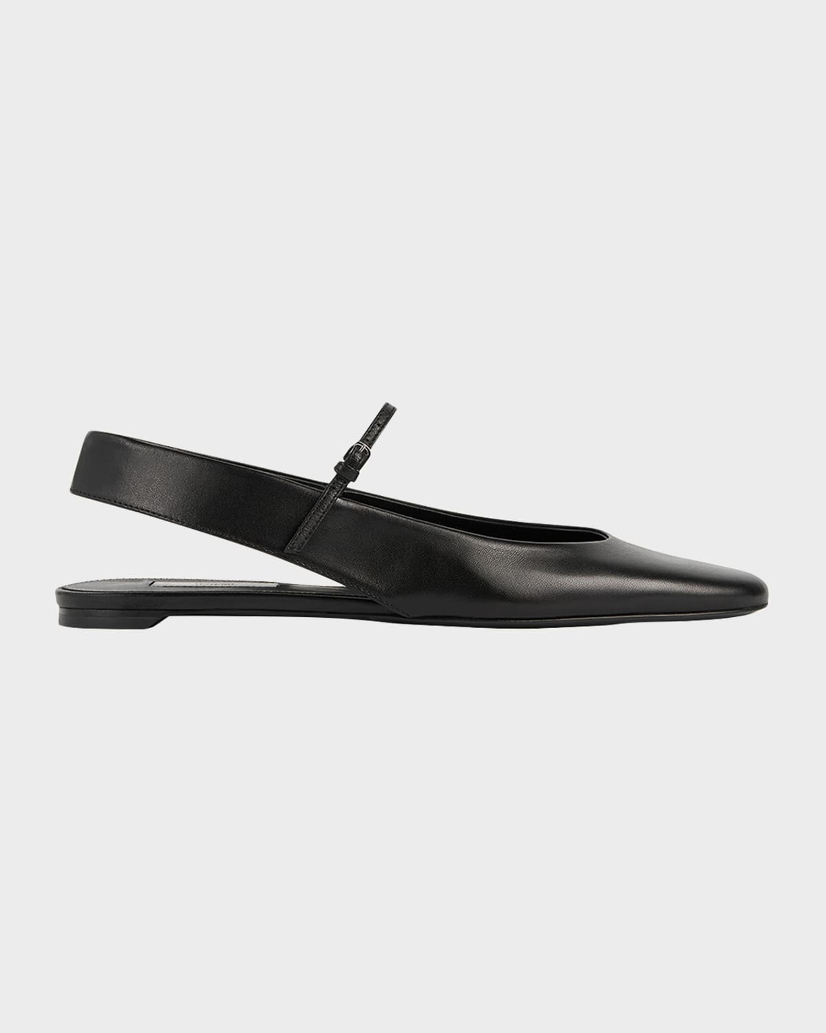 Toteme Nappa Leather Slingback Mary Jane Ballerina Flats