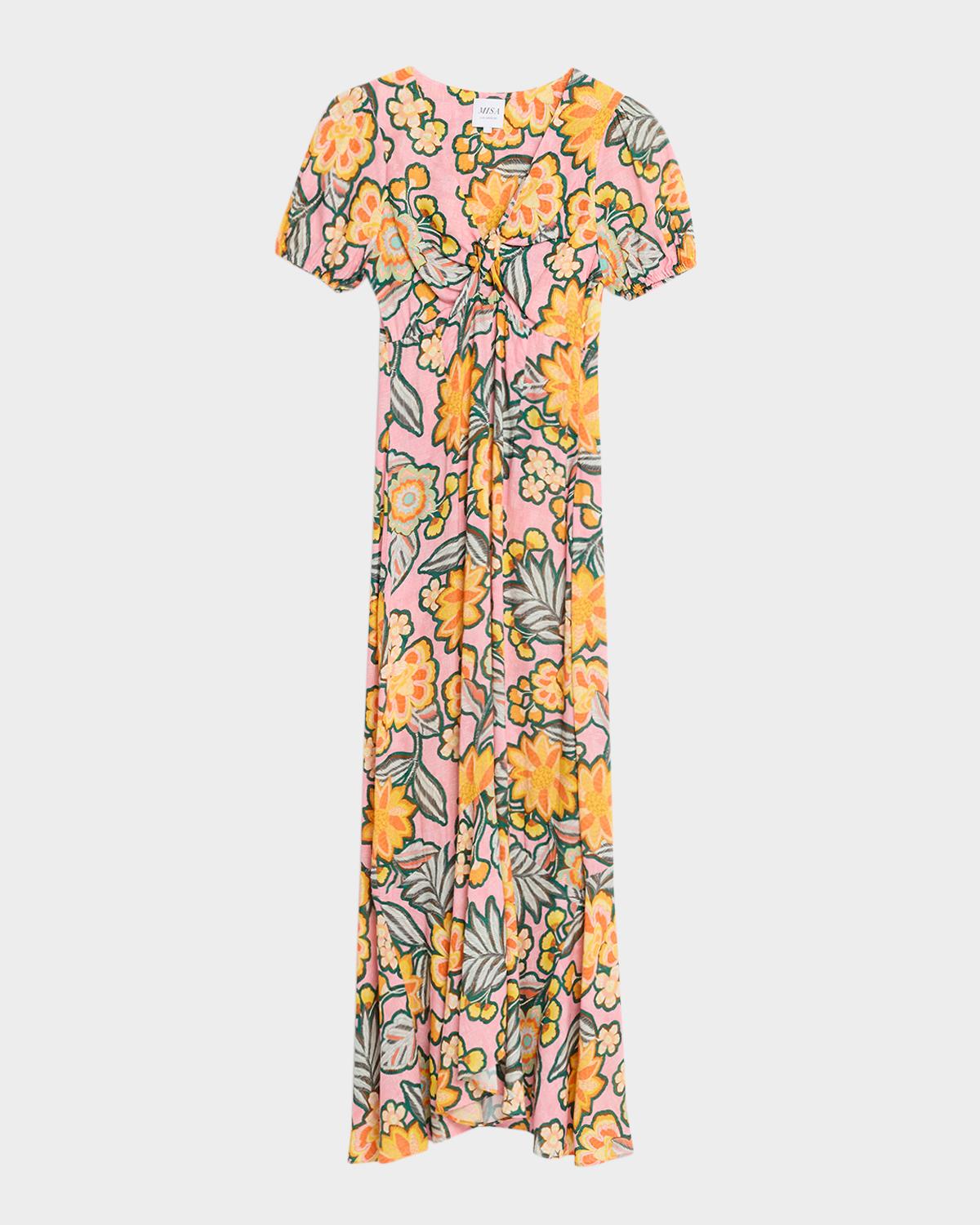 MISA Los Angeles Amara Desert Floral Midi Dress